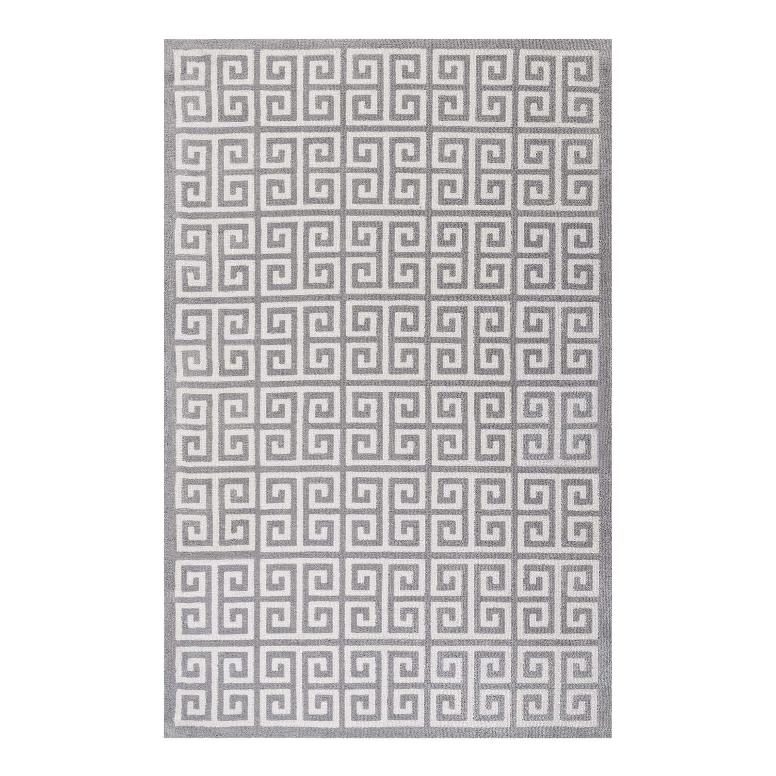 Modern Contemporary Urban Living Room Area Rug - Soft Fabric Floor Carpet Runner in Multi-Tone Gray - Perfect for Lounge, Bedroom & Home Decor