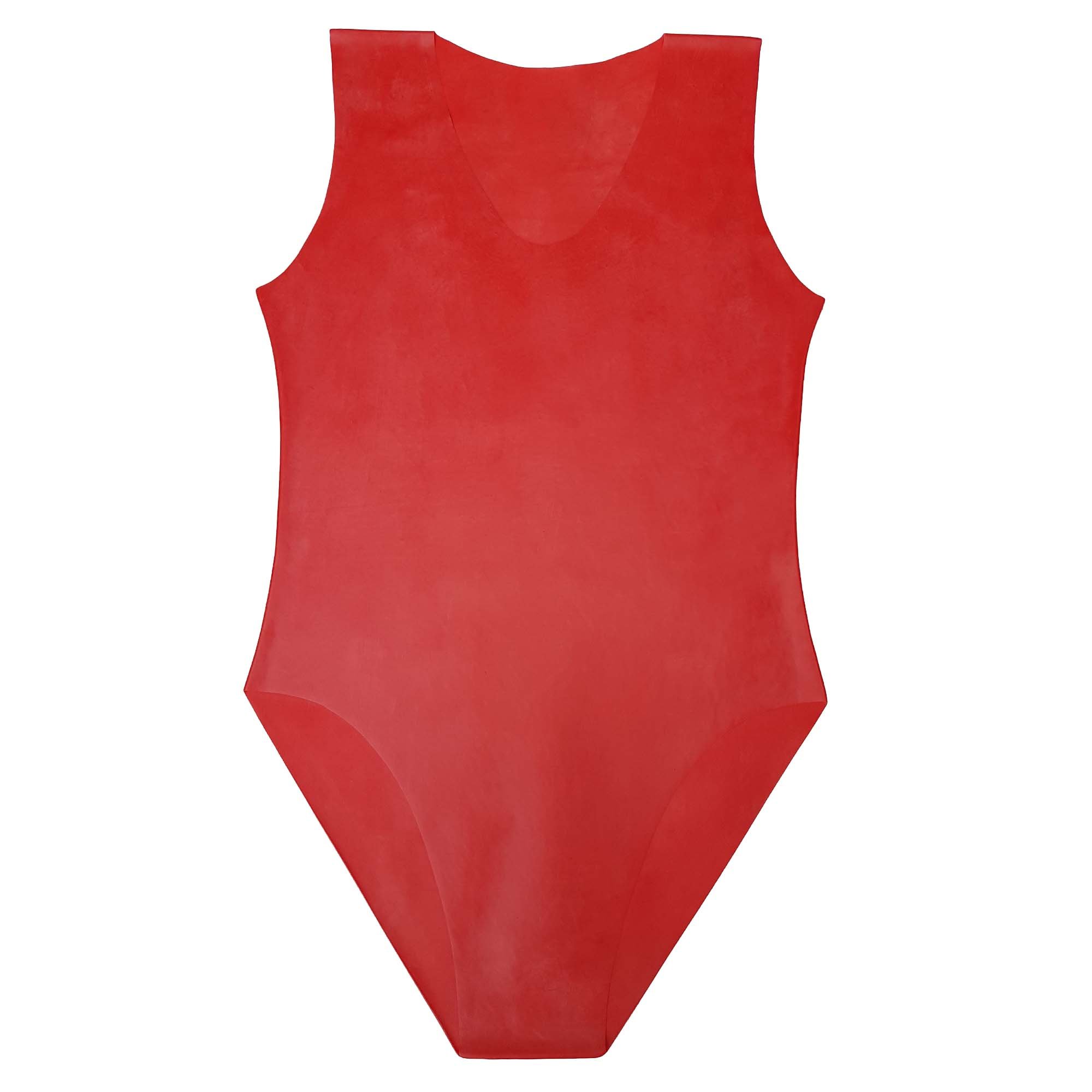 Premium Latex Red Catsuit - One Size Fits Most - Stretchy & Comfortable for Cosplay, Fetish & Nightwear - Perfect for Halloween, Parties & Role Play