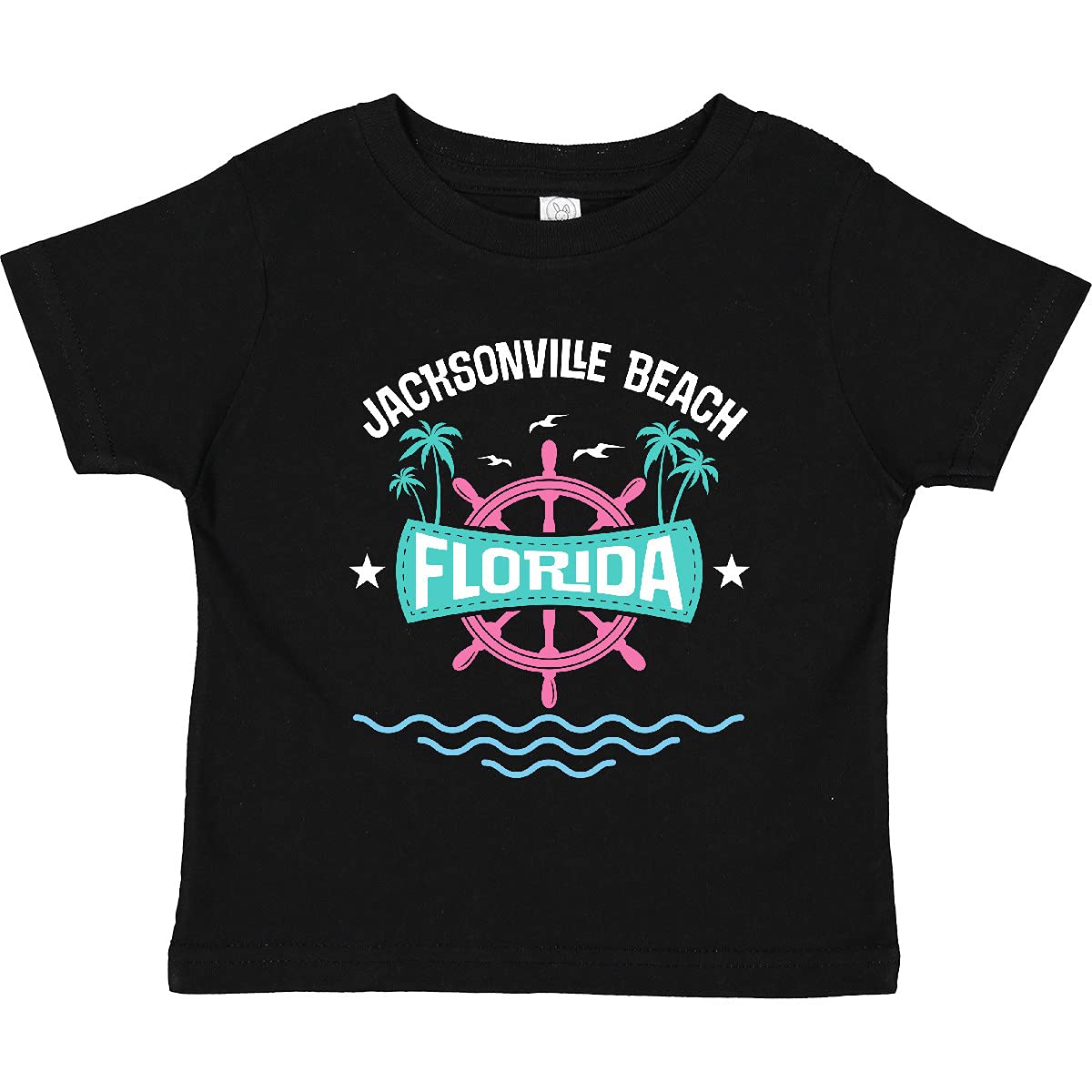 Inktastic Jacksonville Beach Florida Vacation Toddler T-Shirt - Cute Graphic Tee for Boys & Girls - Soft Cotton Toddler Shirt for Beach Trips & Family Vacations