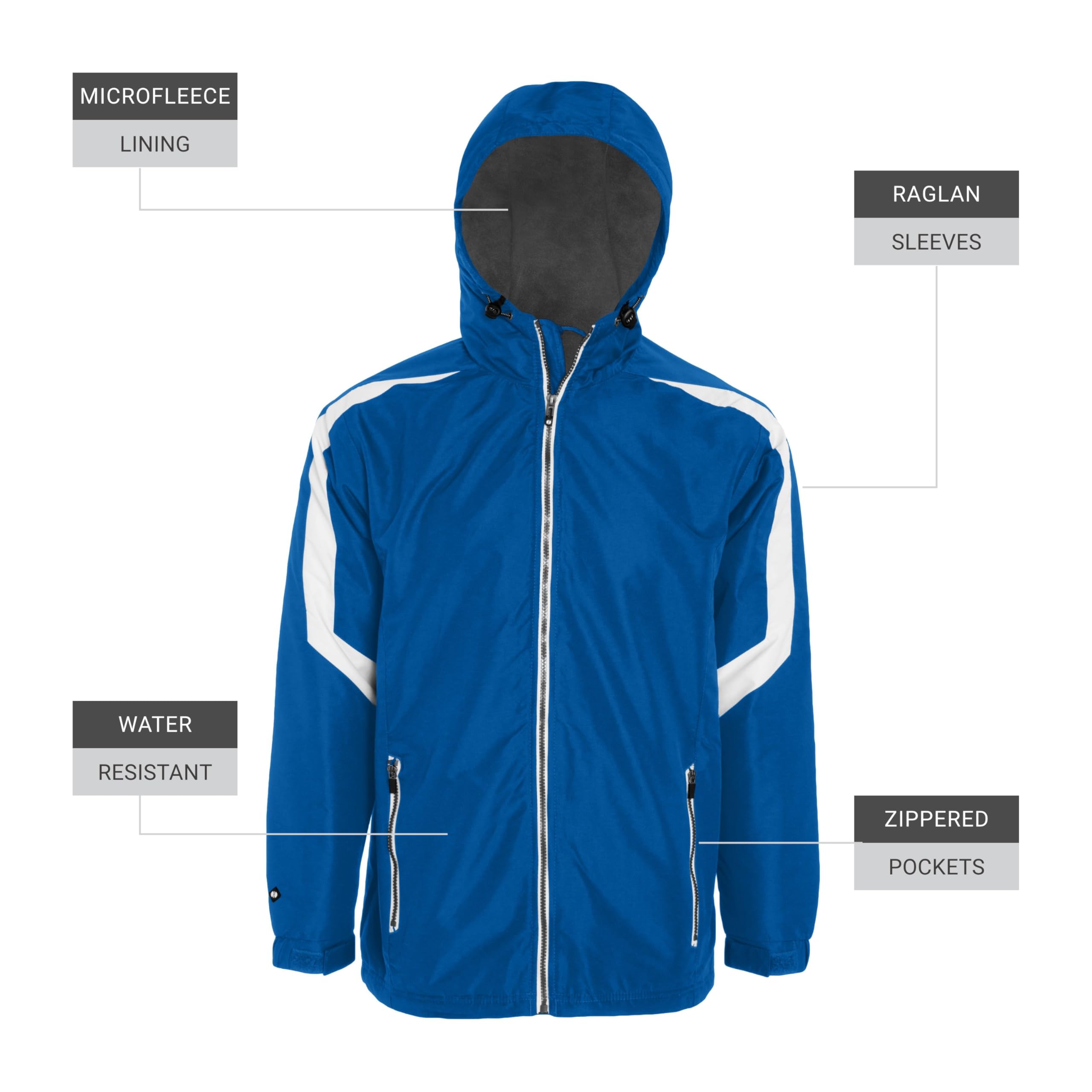 Holloway Charger Jacket - Water-Resistant Men's Athletic Outerwear for Running, Hiking & Outdoor Activities | Stylish Windbreaker with Breathable Comfort