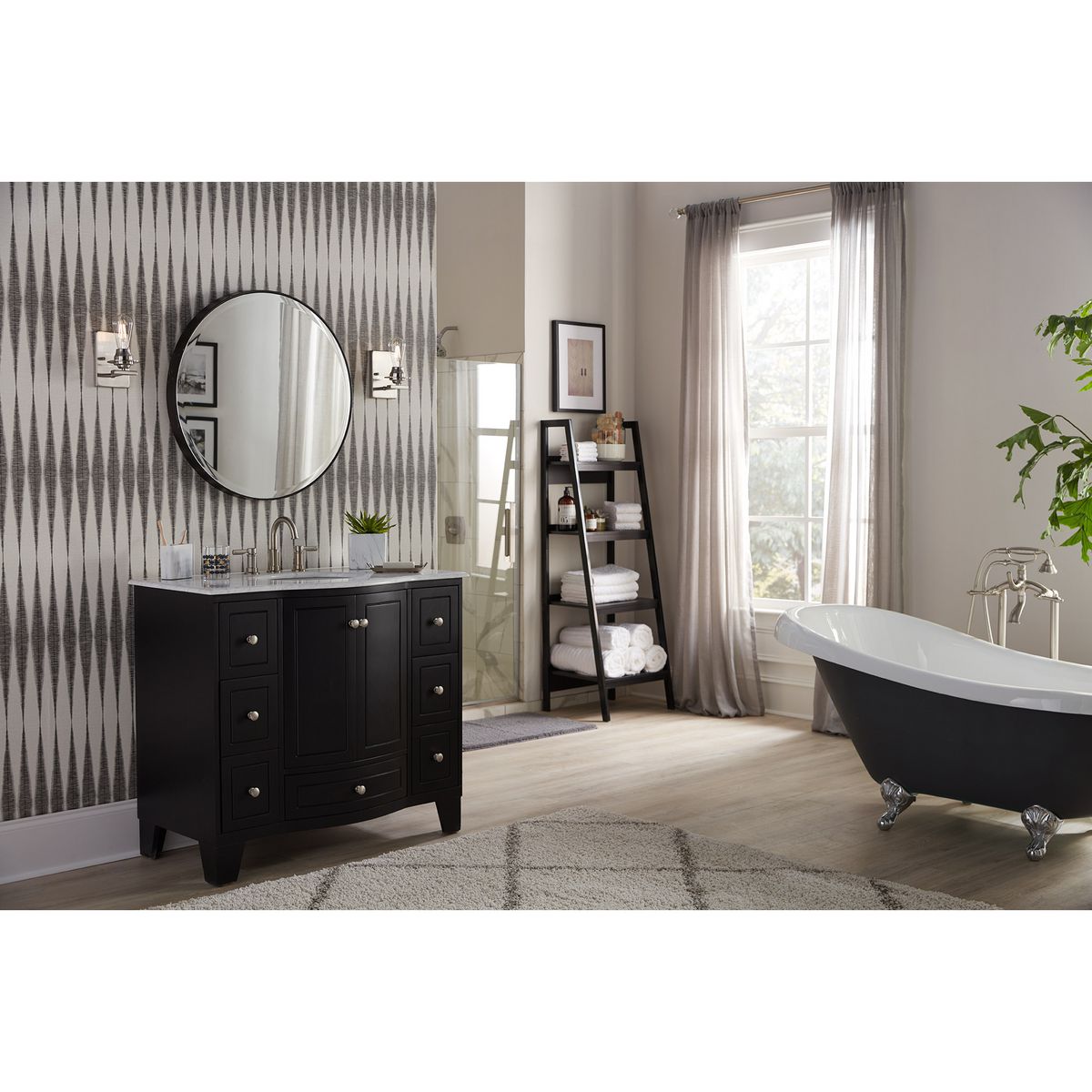 Modern Bathroom Vanity Light - Debut Collection One Light Fixture for Bathroom Makeup Mirror - Perfect for Home, Apartment, and Hotel Renovation
