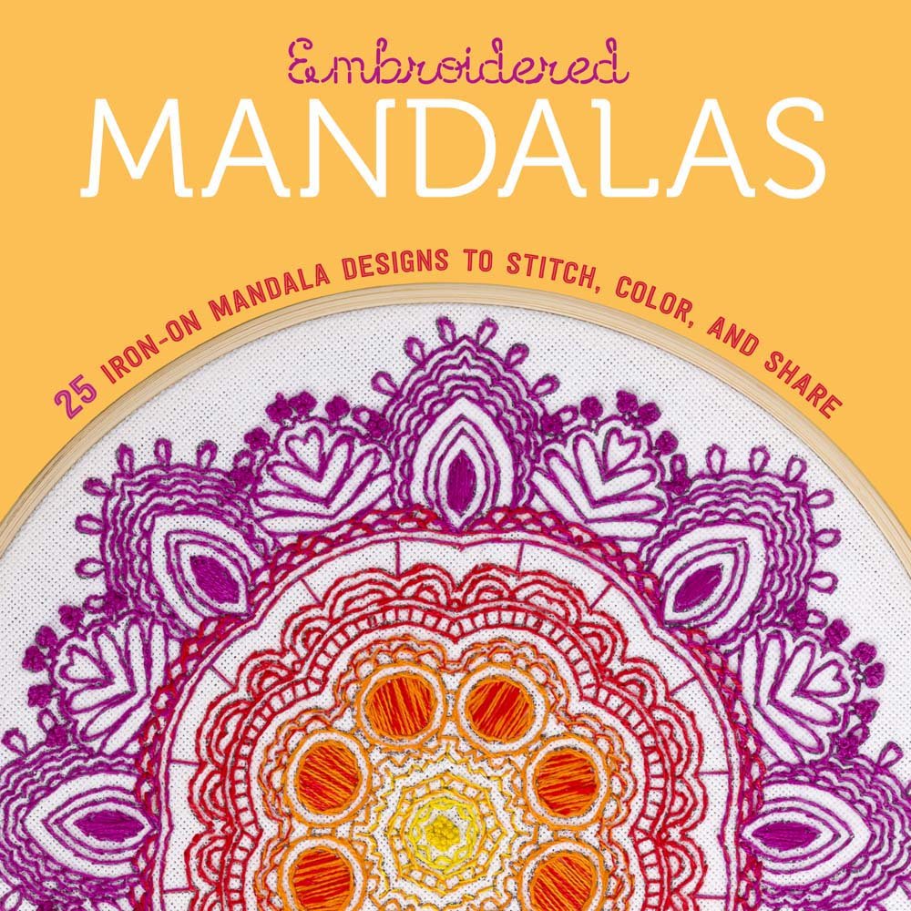 Embroidered Mandala Iron-On Patches - 25 Unique Designs for DIY Stitching, Coloring & Gifting | Perfect for T-Shirts, Tote Bags & Home Decor Crafts