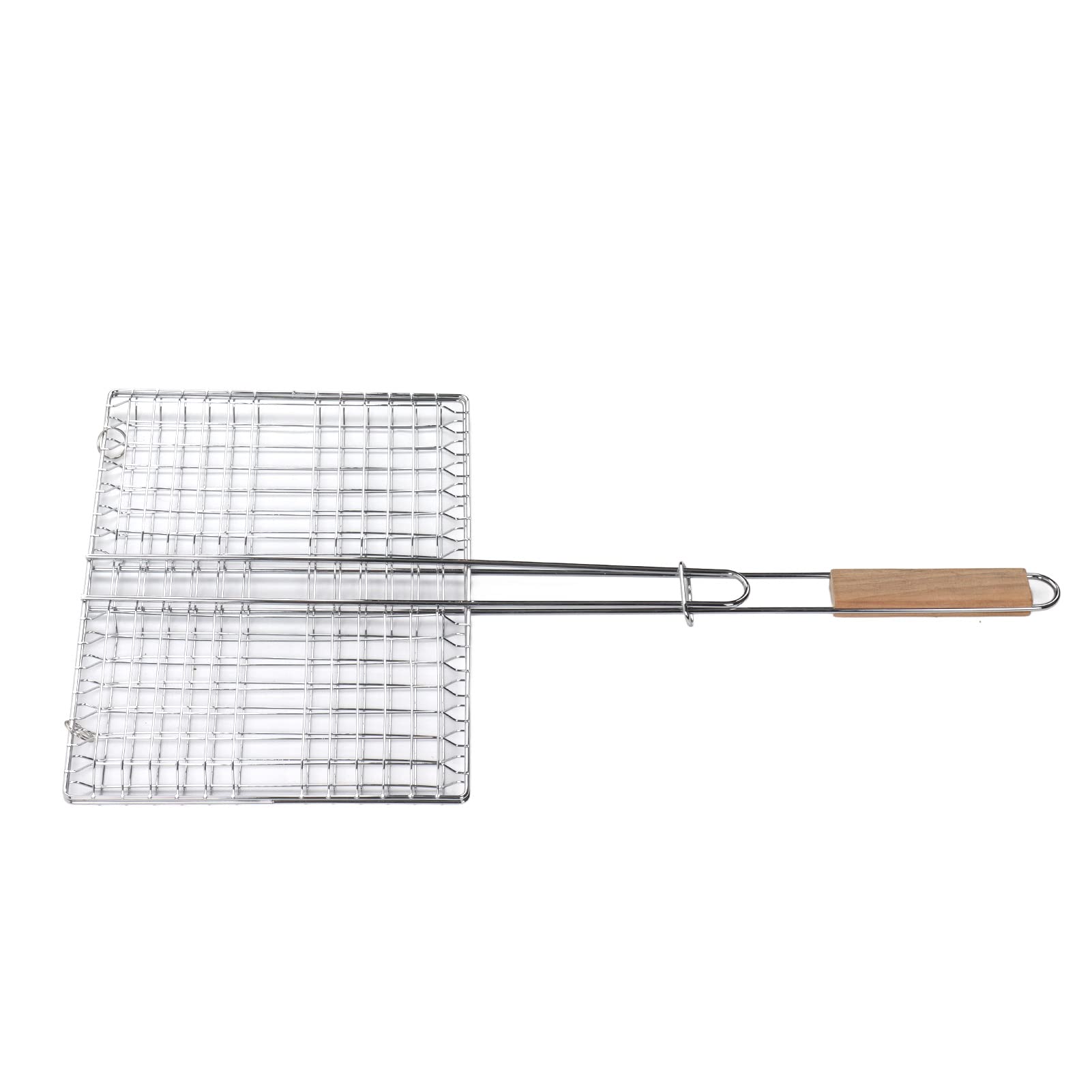 Stainless Steel Fish Grill Basket for Outdoor BBQ - Non-Stick & Easy to Use - Perfect for Camping, Picnics, and Backyard Grilling