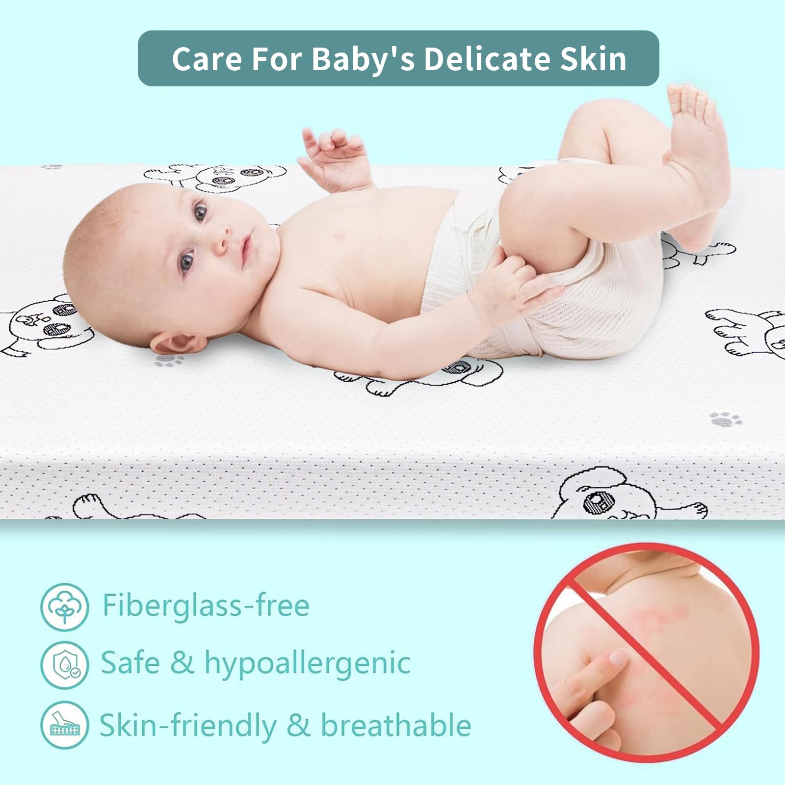 Dual-Sided Memory Foam Pack and Play Mattress 38