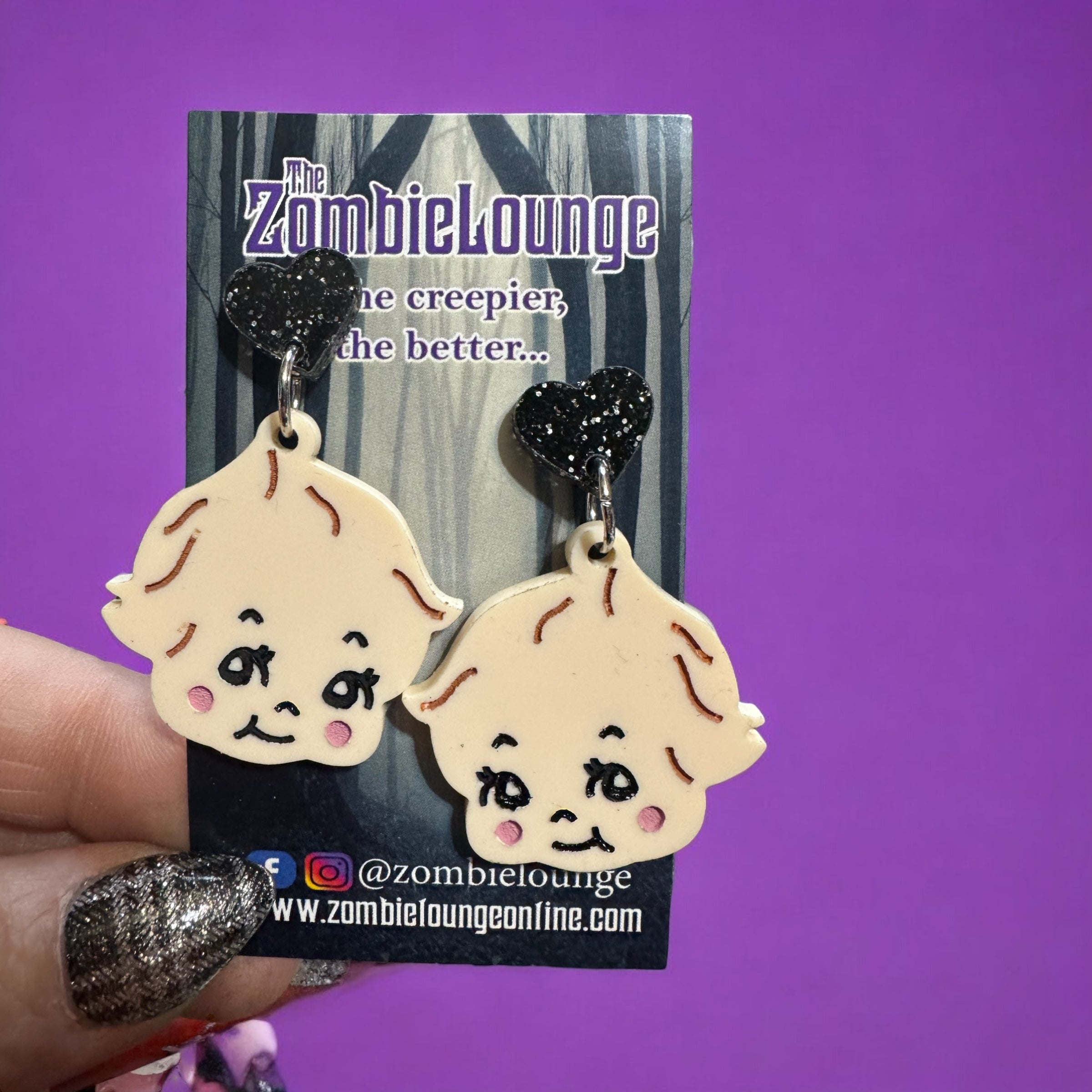 Vintage-Style Kewpie Doll Earrings - Cute & Unique Dangle Earrings for Women, Perfect for Parties, Gifts & Everyday Wear