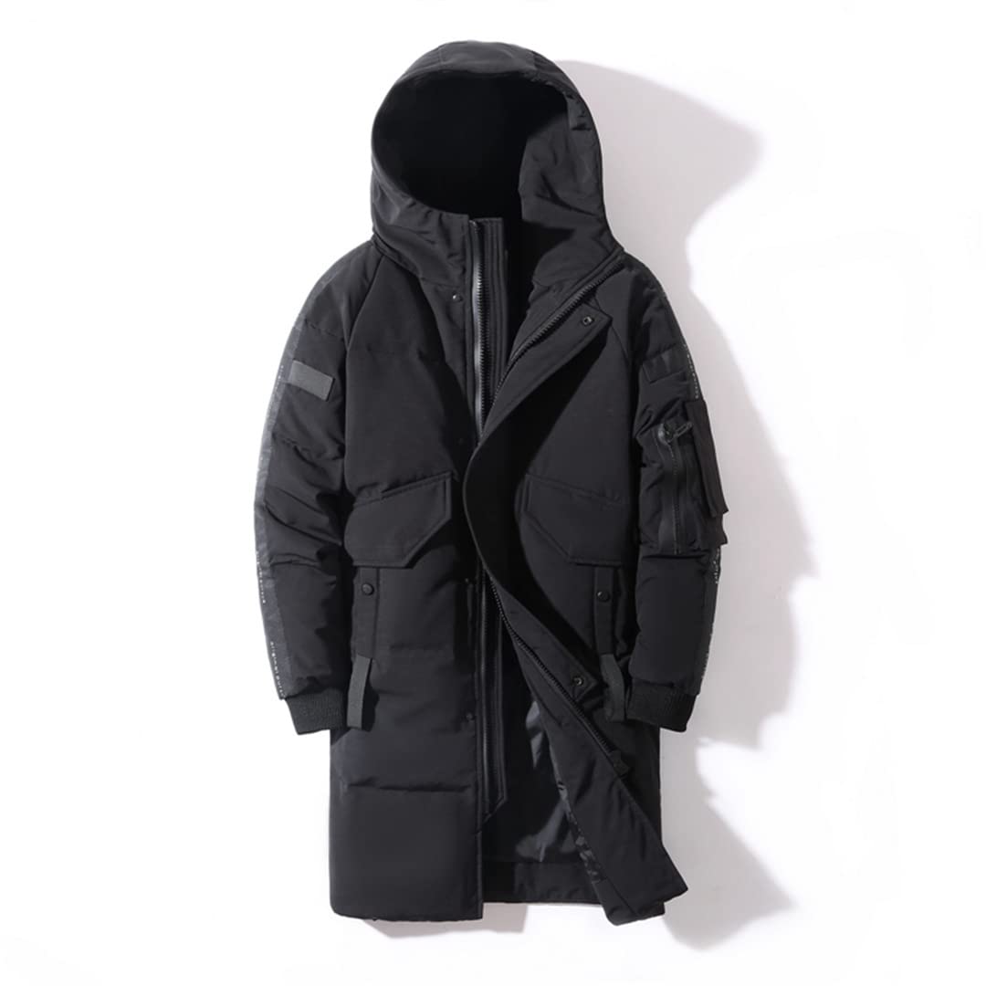 Men's Winter Hooded Down Jacket - Windproof Waterproof Warm Parka Coat for Cold Weather | Outdoor Activities, Snow Sports & Daily Wear