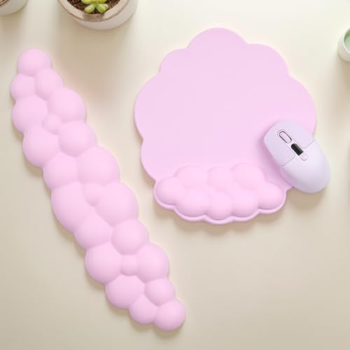 Pu Pink-wrist Rest & Mouse Pad