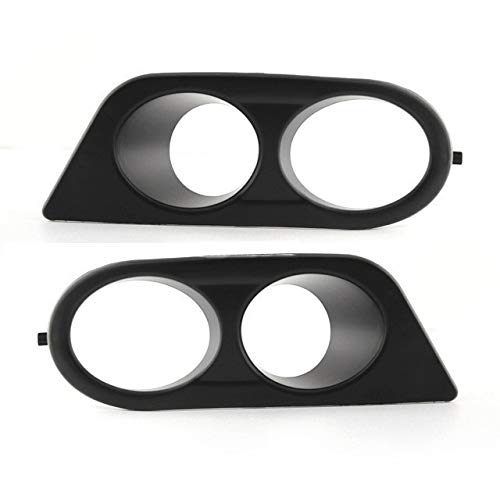 Carbon Fiber Honeycomb Fog Light Cover for BMW E46 M3 - Black Left & Right Lower Grille Replacement | Front Bumper Air Duct Surround | Enhances Style & Protection for Street & Track Driving