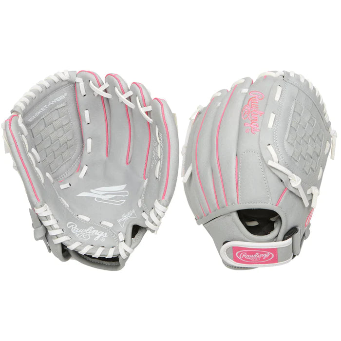 Rawlings Sure Catch Softball Glove - Youth Series 10.5 Inch Pink (SCSB105P) | Perfect for Softball Practice & Games | Durable & Comfortable for Young Players