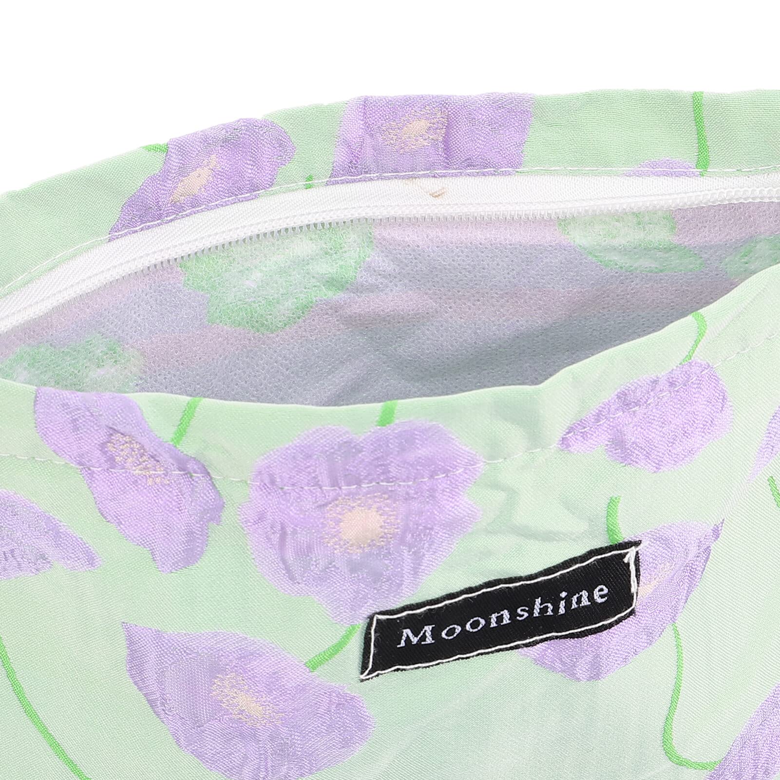 EXCLUZO Floral Printed Makeup Bag - Portable Cosmetic Organizer for Travel, Small Storage Pouch for Lipstick, Jewelry, Headphones & Coins | Perfect for Daily Use, Gym, Vacation & On-the-Go Organization