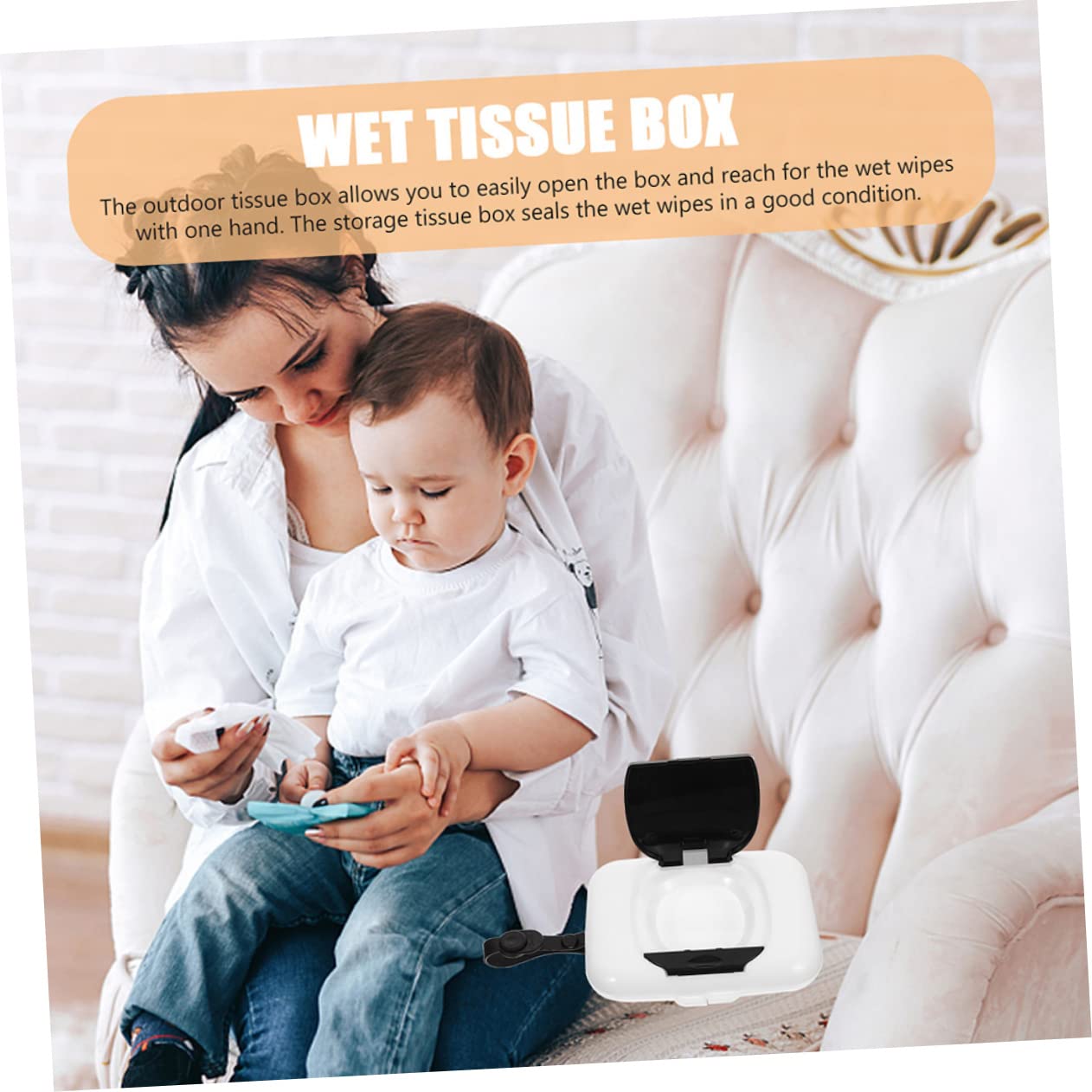 VICASKY 8-Pack Flushable Wipes Dispenser with Warmer - Travel-Friendly Face & Baby Wipes Storage Box - Perfect for Diaper Changing, Makeup Removal & On-the-Go Hygiene