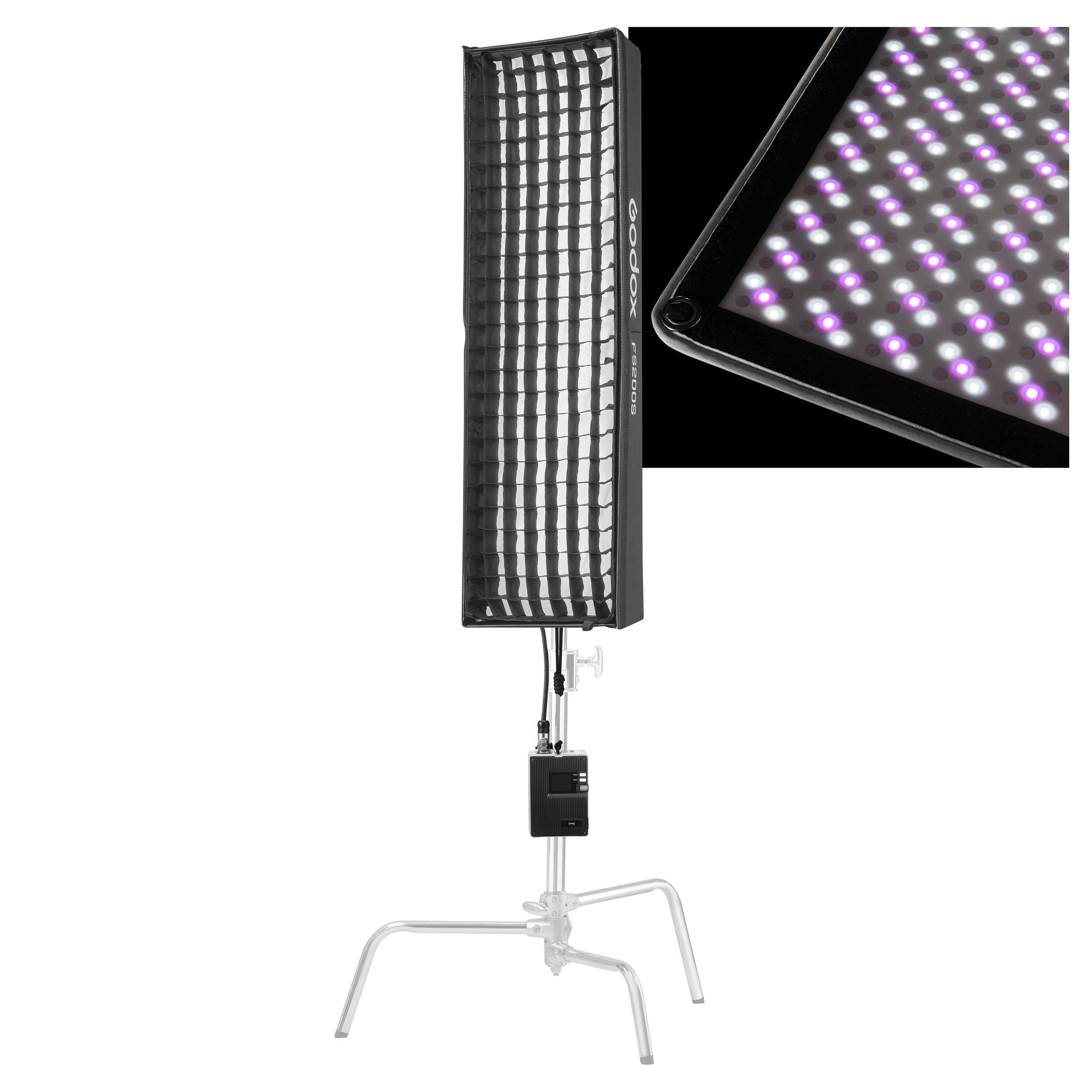 FL200SR 1x4 Feet Flexible RGB LED Light Panel - Waterproof & Bendable for Home Theater, Gaming Room, and Stage Lighting Decor