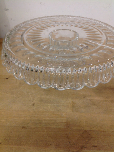 11-Inch Elegant Crystal Cake Stand - Perfect for Wedding, Birthday, and Dessert Displays