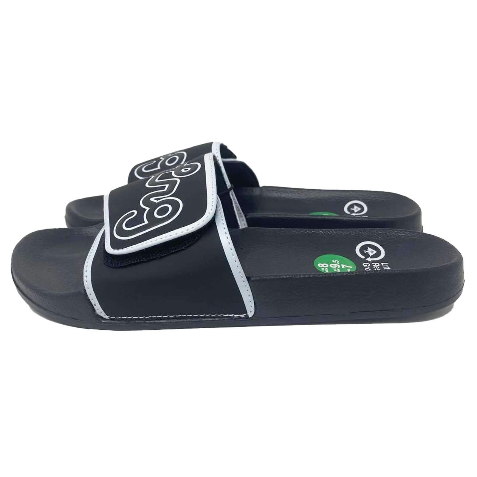 LRG Men's Logo Slides Sandals - Comfortable Slide-On Sandals for Men | Perfect for Beach, Pool, Gym & Casual Wear