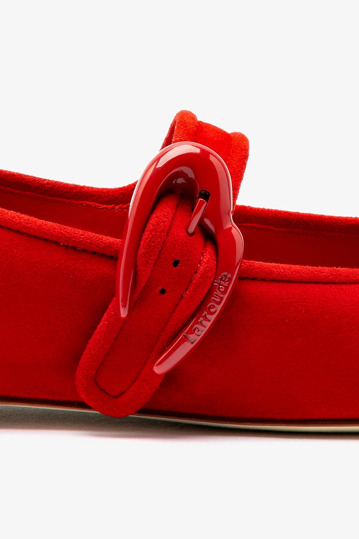 Verona Ballet Flat Shoes for Women - Comfortable Scarlet Suede Slip-On Loafers | Perfect for Work, Office, and Casual Outfits