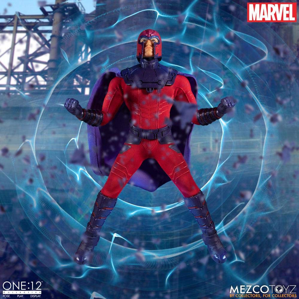 Mezco Toyz One:12 Collective Magneto Action Figure - Premium Collectible for Marvel Fans & Display