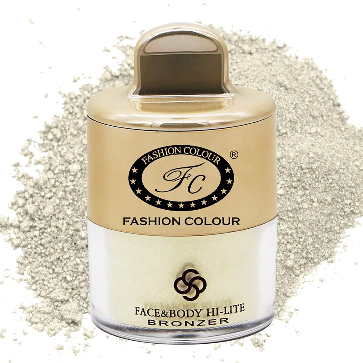 FASHION COLOUR Face & Body Highlighter Bronzer - Soft Glow Shimmer for Cheeks & Décolletage | Buildable Metallic Finish | 4g Compact | Shade 09 | Perfect for Date Night & Festival Glow