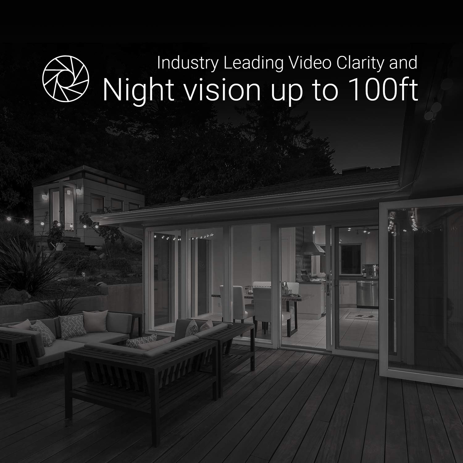 EZVIZ Outdoor Security Camera 1080P HD WiFi - 100ft Night Vision, Weatherproof, Smart Motion Detection, 2.4GHz WiFi (C3WN) - Ideal for Home Surveillance, Backyard Monitoring & Business Security