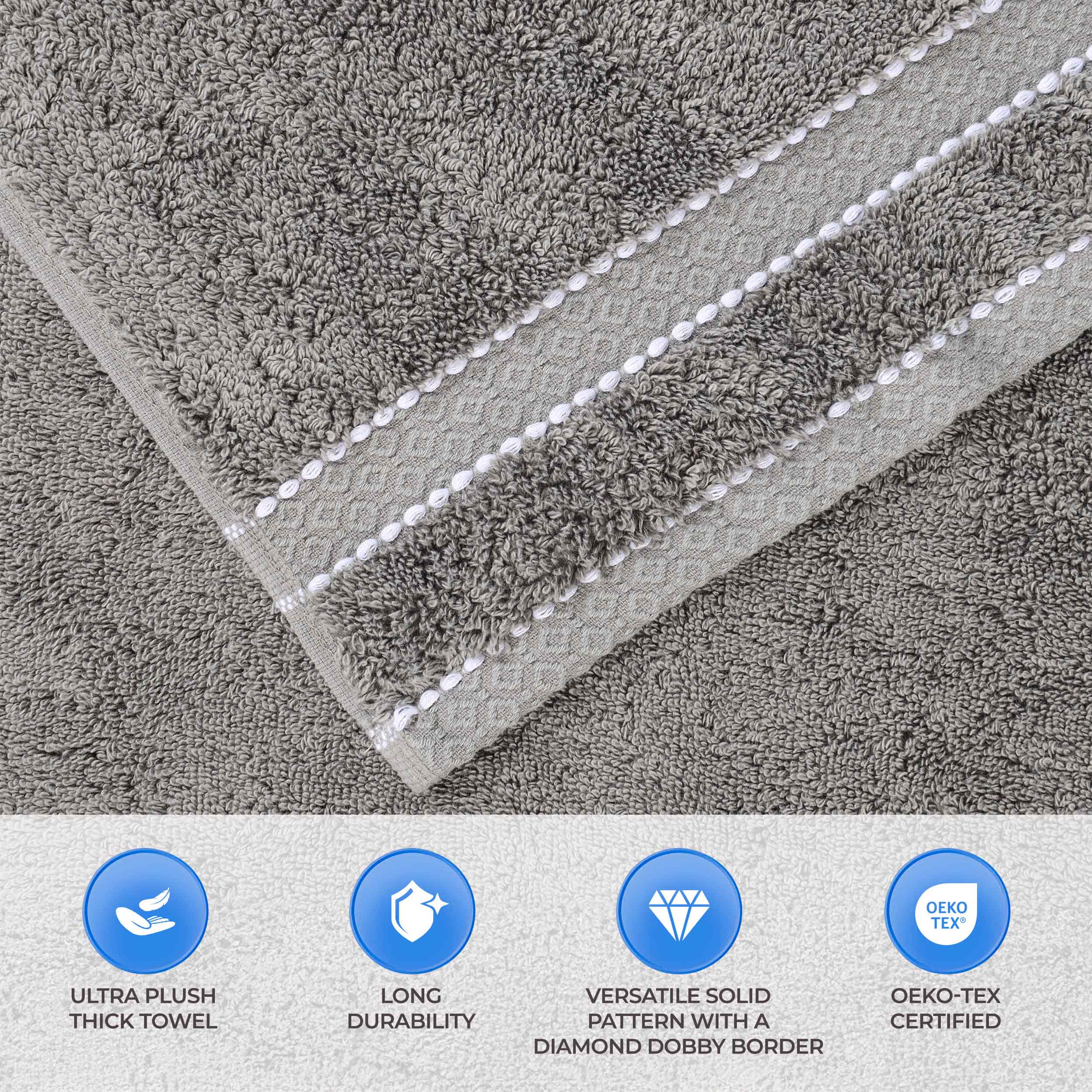Premium Egyptian Giza Cotton Bath Towel Set of 2 - Ultra Absorbent & Soft Luxury Bath Sheets for Spa, Hotel & Home Use - Made in Egypt with Long-Staple Cotton