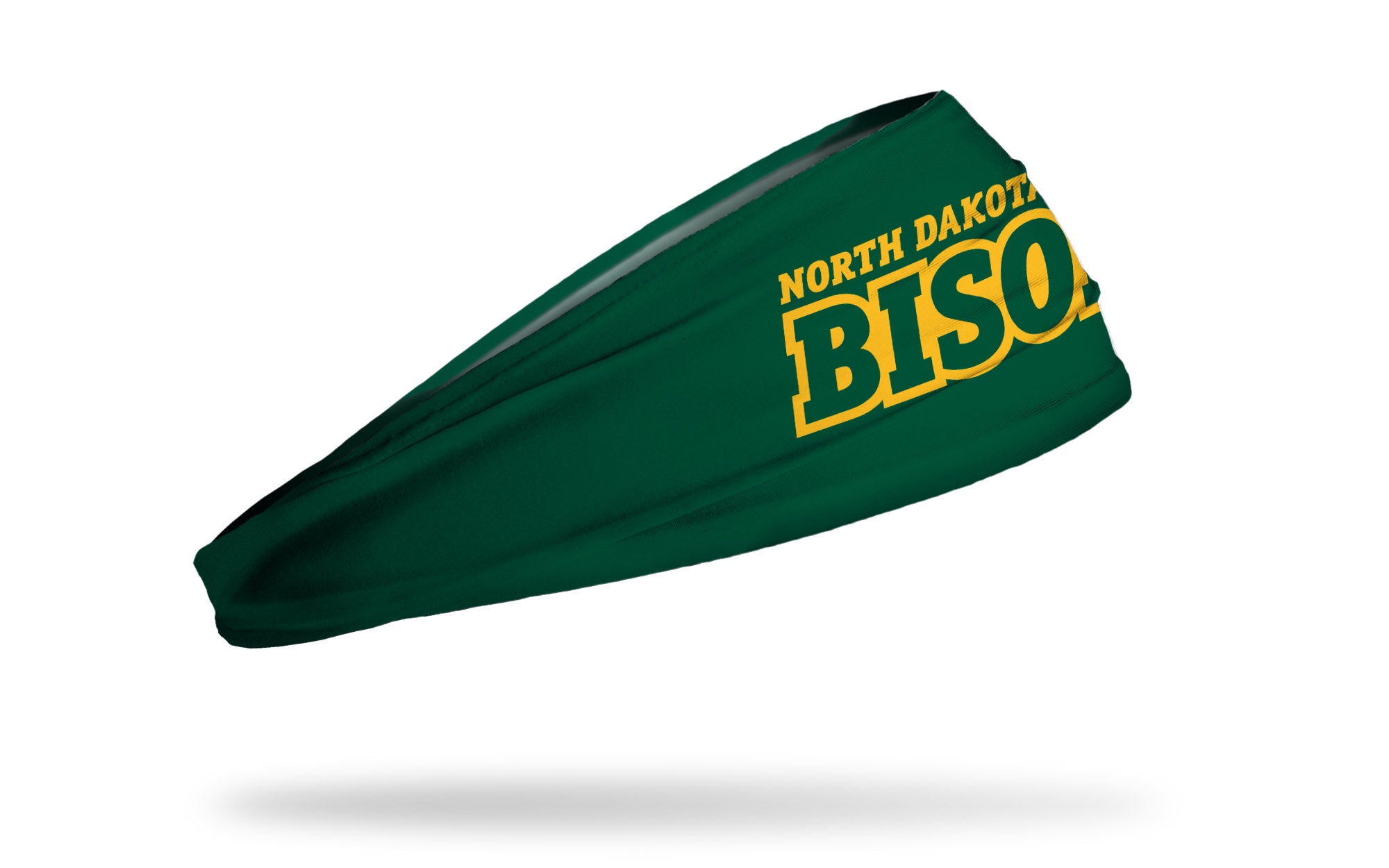 North Dakota State University Wordmark Green Big Bang Lite Headband - Comfortable Adjustable Sports Headband for Running, Yoga, and Workouts