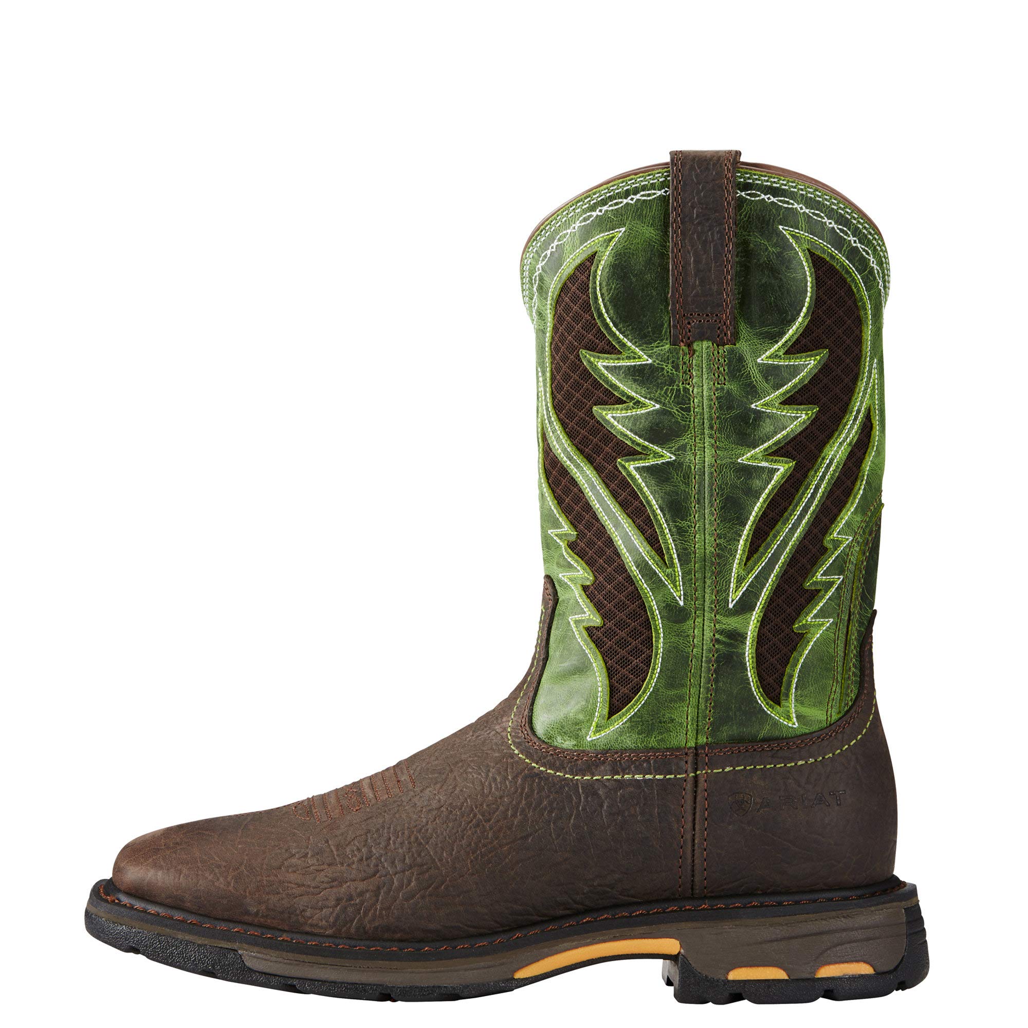Ariat Men's WorkHog Wide Square Toe VentTEK Work Boot - Durable Steel Toe Construction for Construction, Farming & Outdoor Work