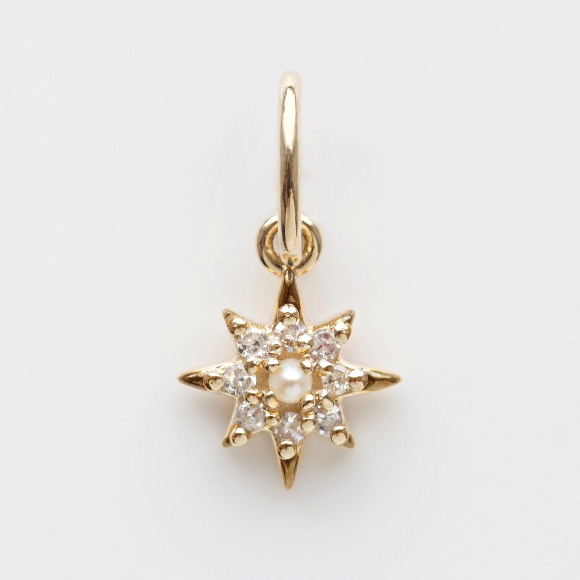Vintage Diamond Star Charm Pendant Necklace - Elegant Jewelry Gift for Women, Perfect for Anniversaries, Birthdays & Special Occasions