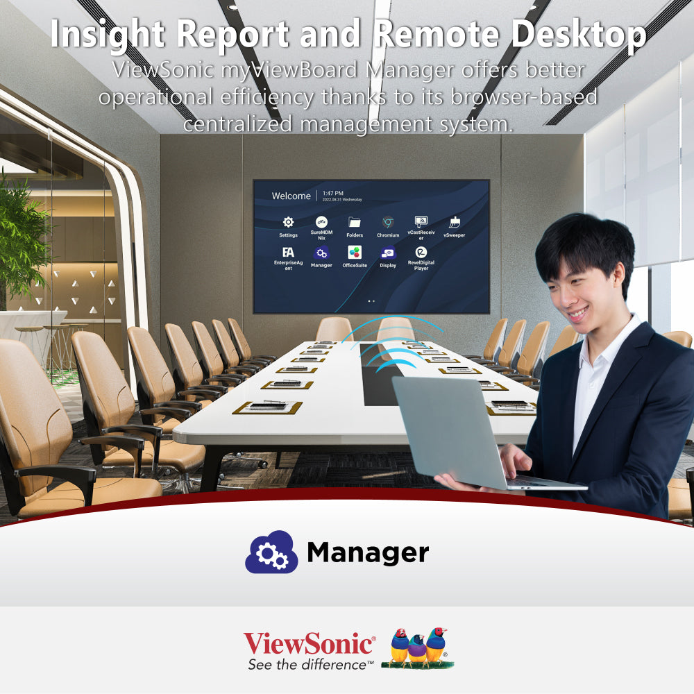 ViewSonic 98 CDE9830 4K UHD Commercial Display - 3840 x 2160 Resolution for Digital Signage, Retail Stores & Conference Rooms