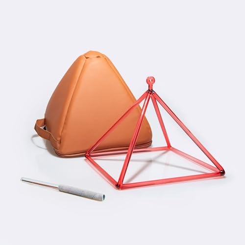 Orange Crystal Singing Pyramid