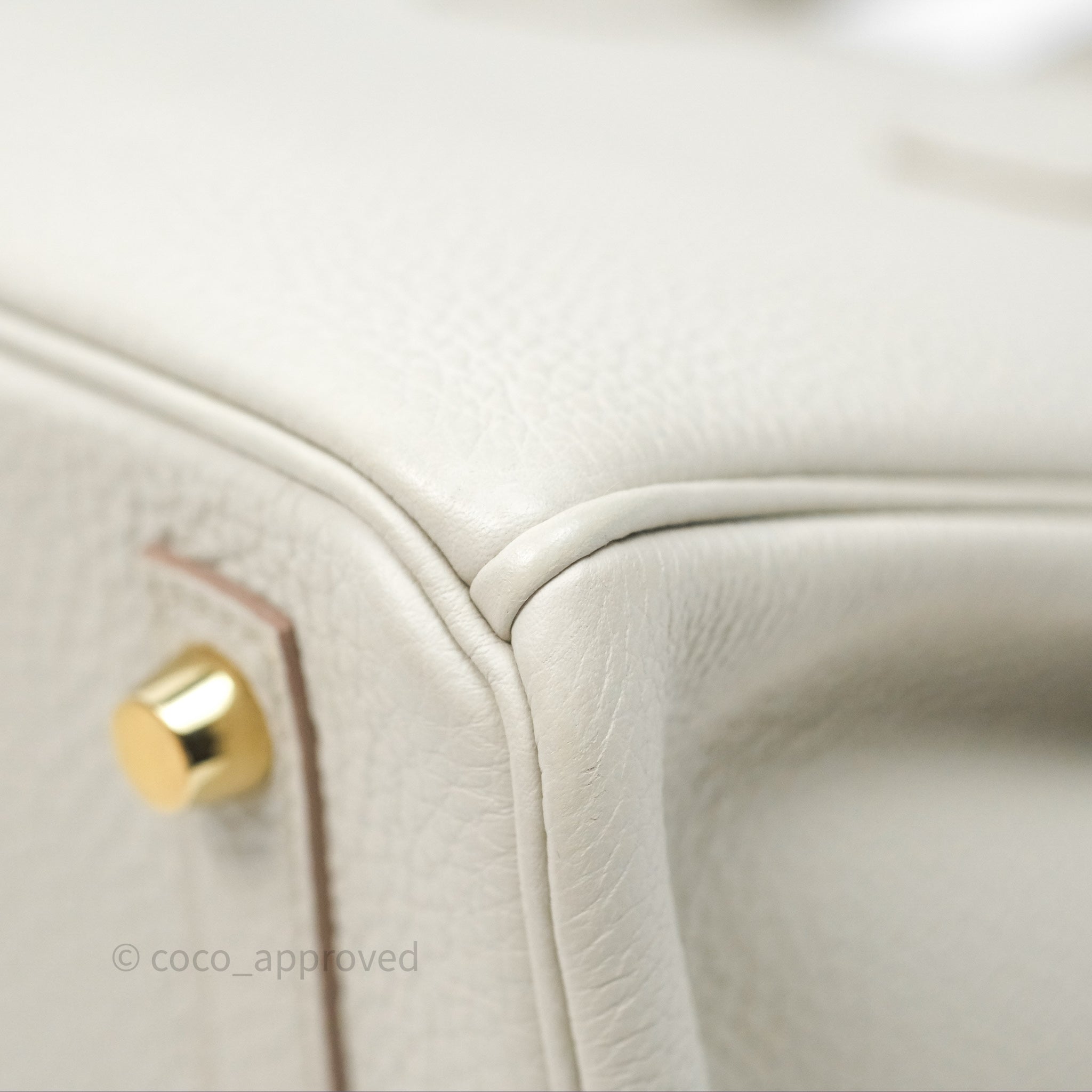Authentic Hermès Birkin 25 Retourne Bag in Beton Togo Leather with Gold Hardware - Luxury Handbag for Women, Perfect for Office, Parties & Special Occasions