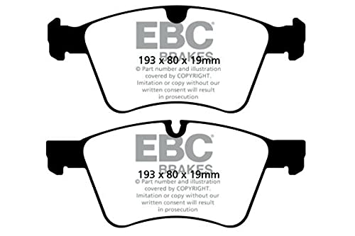 EBC DP41860R Yellow Stuff Performance Brake Pads - High Friction Ceramic Formula for Racing & Street Use | Perfect for Track Days, Auto Cross & Daily Driving