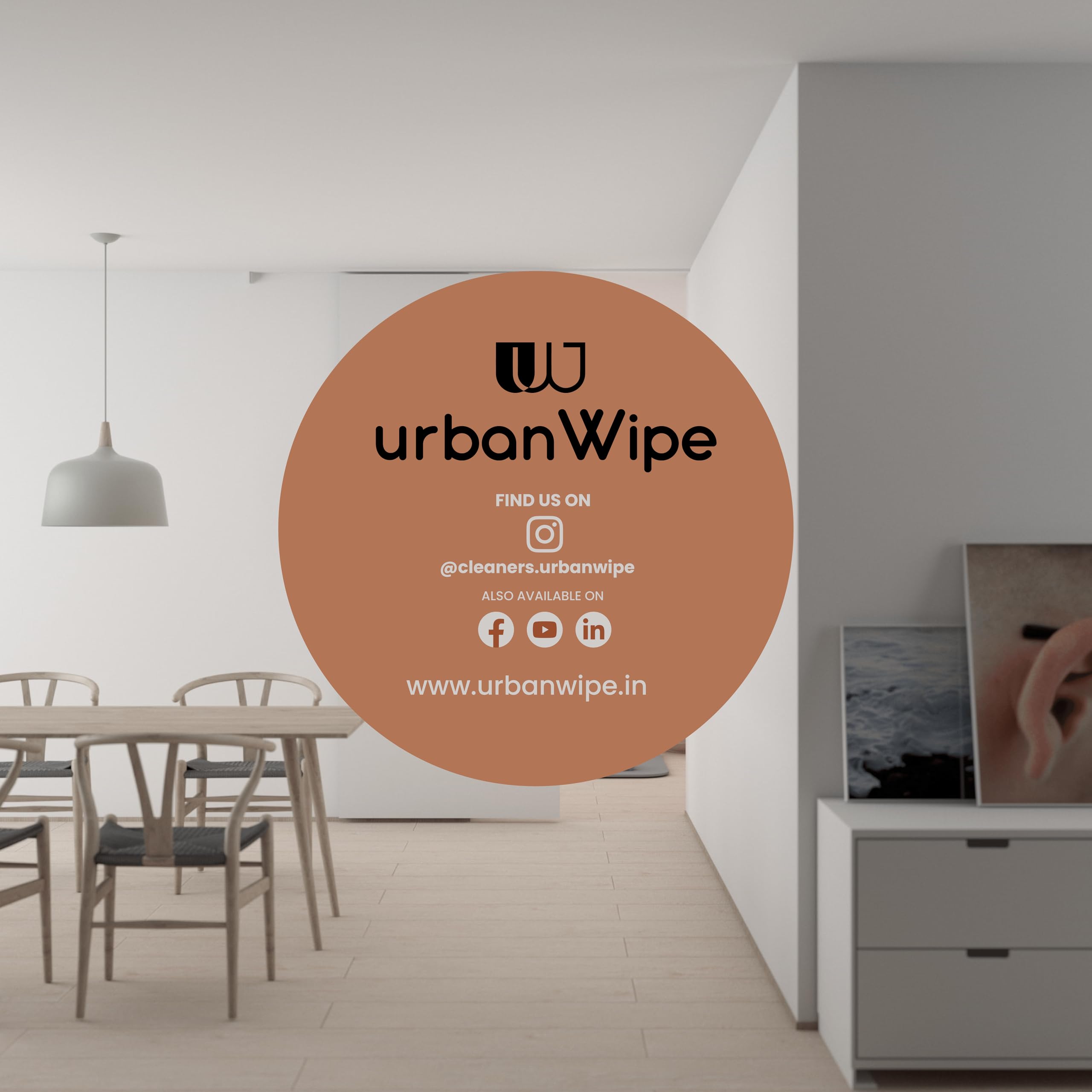 Premium Urban Wipe Wood Furniture Cleaner & Polish - All-Natural Wood Conditioner for Tables, Chairs & Cabinets - Restores Shine & Protects Laminate Surfaces (500ml) - Perfect for Home, Office & Antique Wood Care