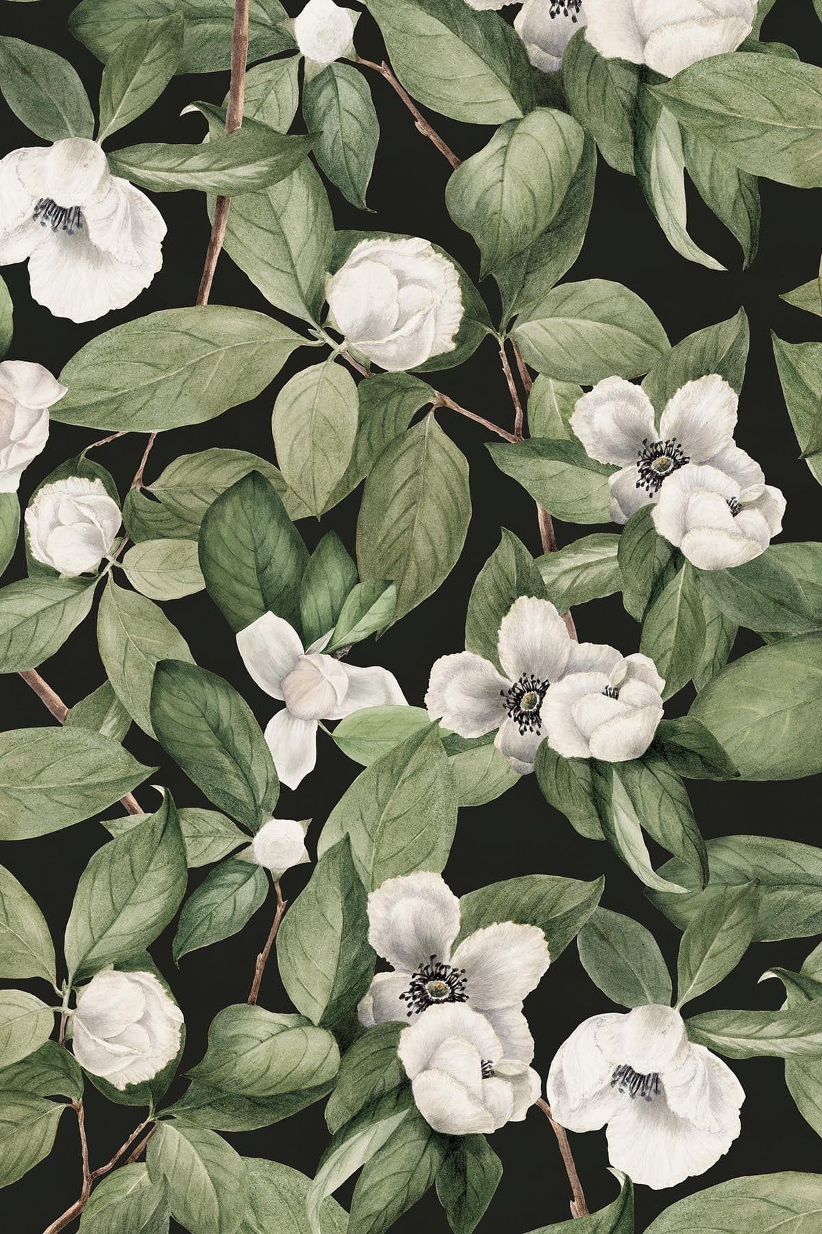 Magnolia Flower Black - Elegant Artificial Silk Magnolia Flowers for Home Decor, Wedding Centerpieces, and Floral Arrangements
