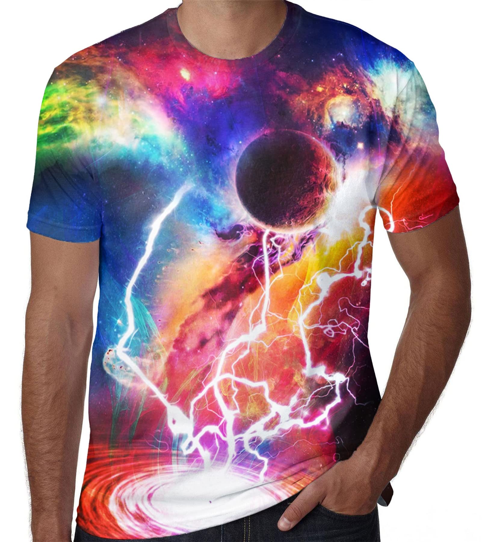 SYAIMN Unisex 3D Printed Graphic T-Shirt - Funny Colorful Summer Tee for Men & Women | Casual Wear, Street Fashion, Gift Idea