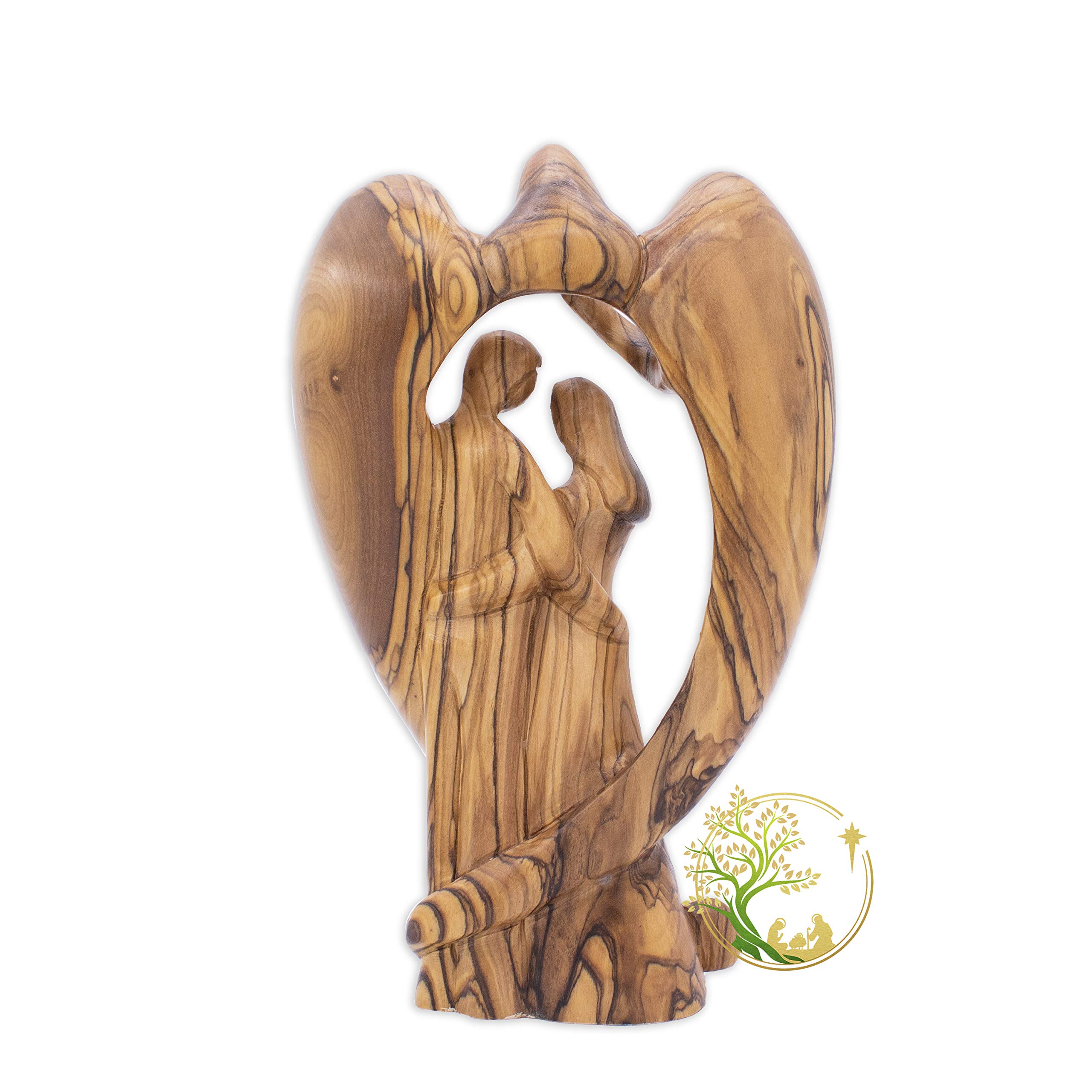 Wedding Couple Statue - Romantic Wooden Figurine for Engagement, Anniversary & Religious Gifts | Perfect Wedding Gift for Couples | Home Decor & Wedding Table Centerpiece