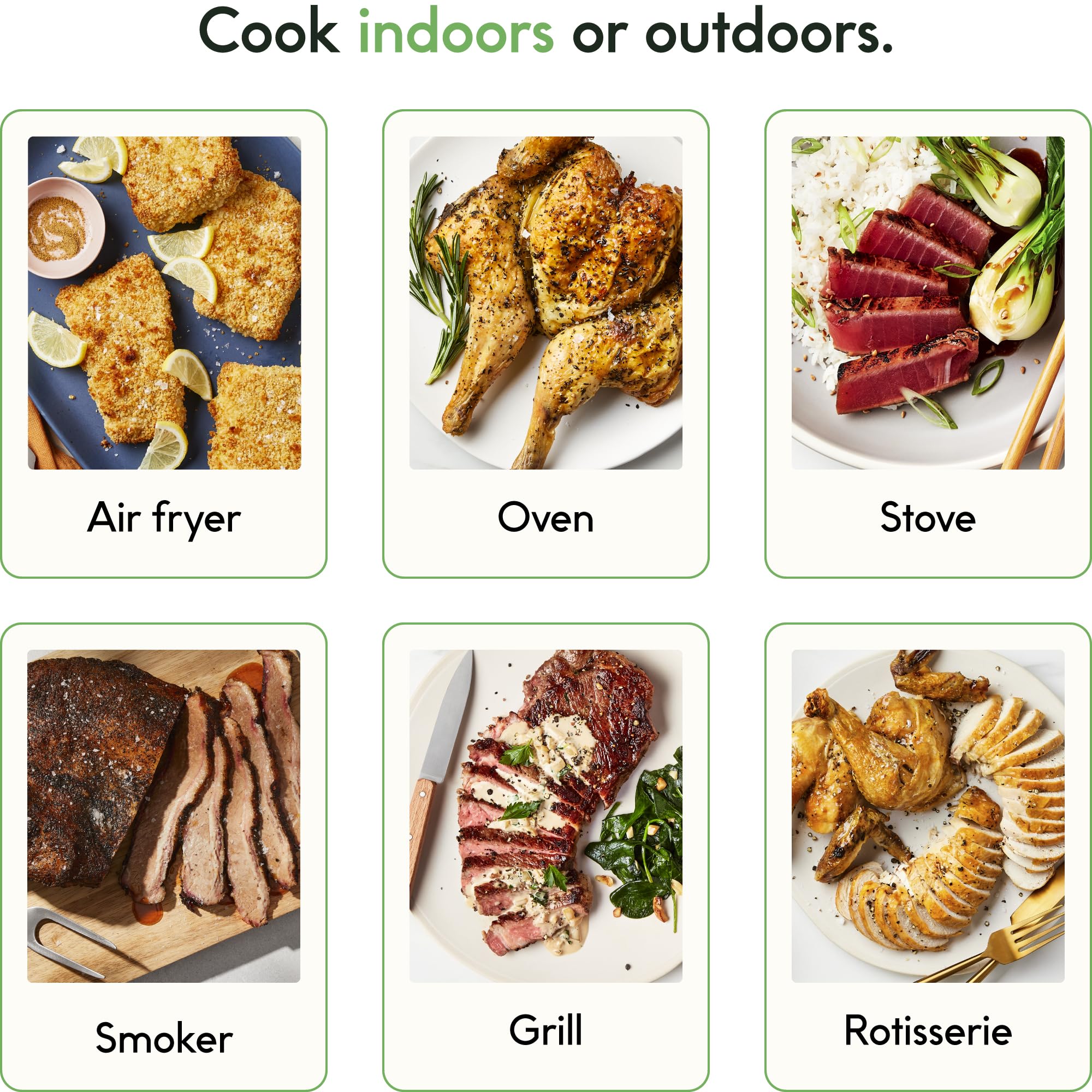 CHEF iQ Sense Smart Wireless Meat Thermometer with 3 Ultra-Thin Probes - Bluetooth Digital Food Thermometer for BBQ, Grill & Oven - Perfect for Remote Cooking Monitoring & Perfectly Cooked Meats Every Time