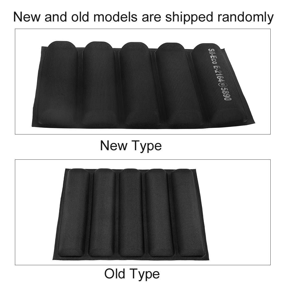 Yosoo French Bread Silicone Baking Pan - Reusable Up to 3000 Times, Non-Stick Subway Bread Tray for Frozen Dough & Whole Wheat Bread - Perfect for Home Baking, Restaurant Use, and Meal Prep
