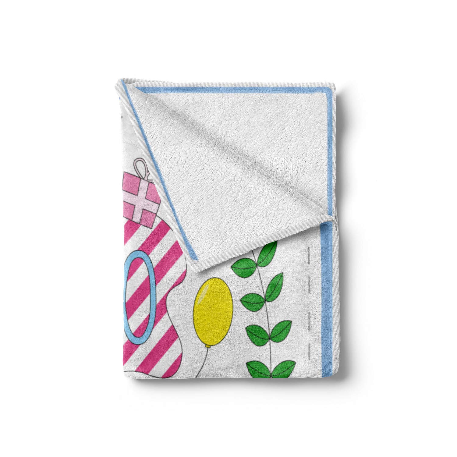 Ambesonne 20th Birthday Fleece Throw Blanket - 70