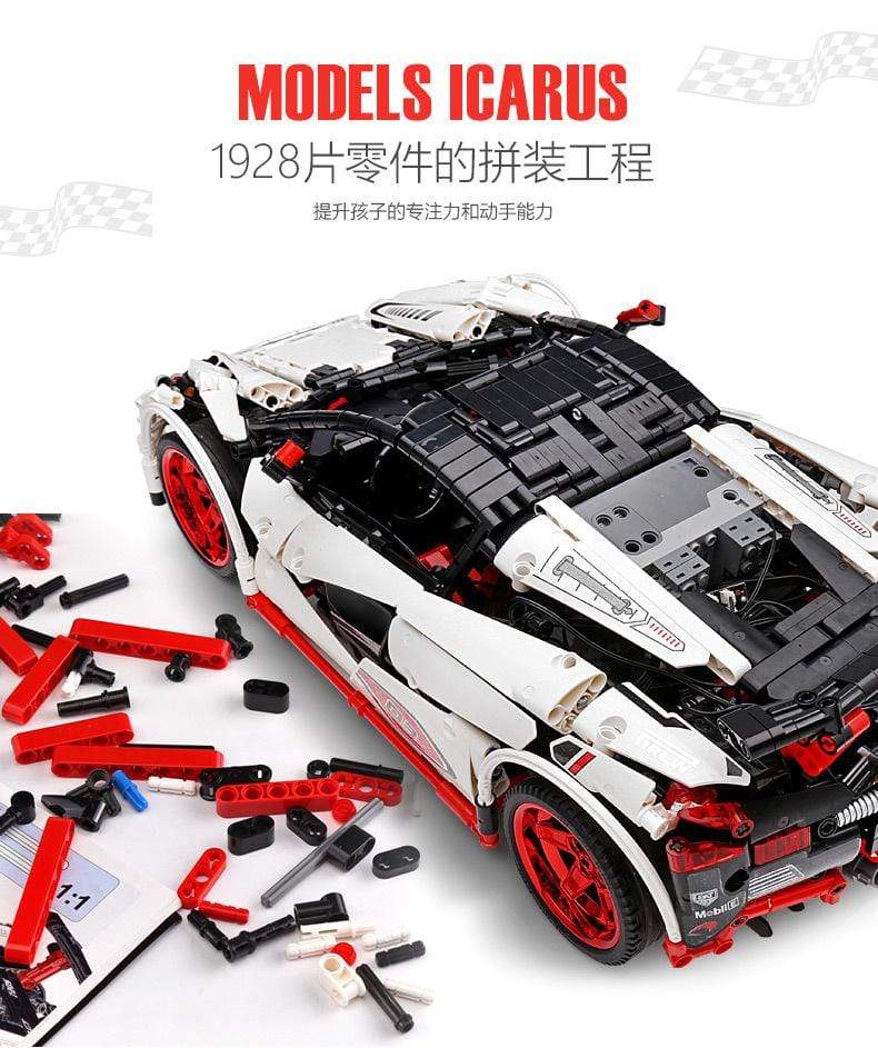 Mould King 13067 MOC 4562 ICARUS Supercar Building Blocks Set - 1:8 Scale Model Car Kit for Adults, Collectors & Hobbyists - Perfect for Home Display, Office Decor & Gift Giving