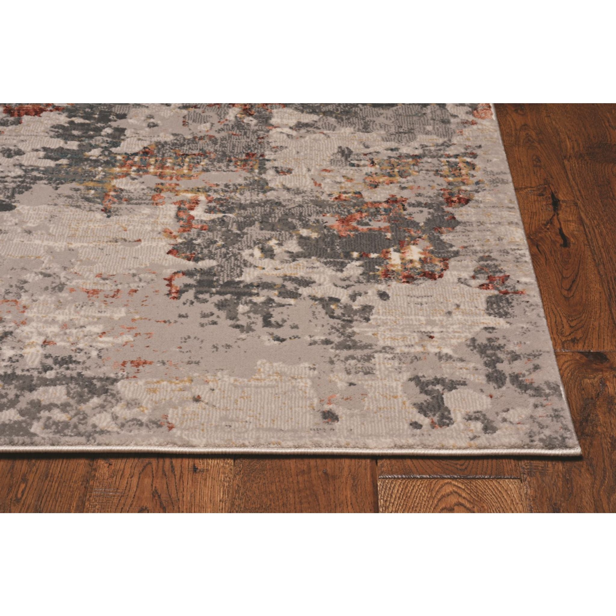 Aura Brick/Grey Wonder Area Rug 5' x 8' - Soft Modern Non-Slip Living Room Rug for Bedroom, Office & Home Decor