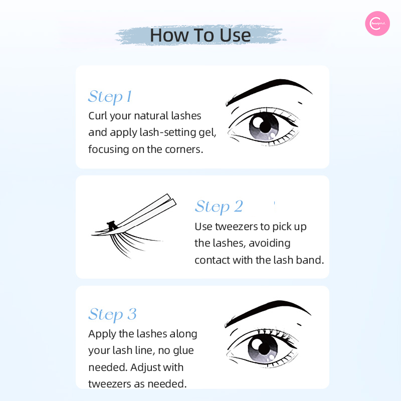 RMT Lazy Glam Trio - Self Adhesive No Glue False Eyelashes for Natural Look | Easy to Apply Reusable Lashes for Daily Wear & Special Occasions