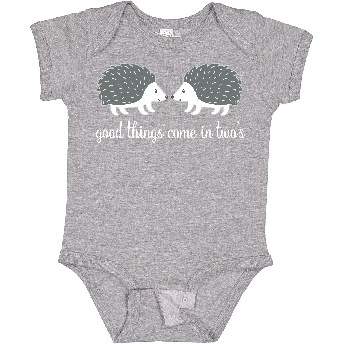 Inktastic Twin Hedgehogs Baby Bodysuit - Cute Animal Onesie for Newborns & Infants - Perfect Baby Shower Gift & First Birthday Outfit - Soft Cotton Comfort for Playtime & Photo Shoots