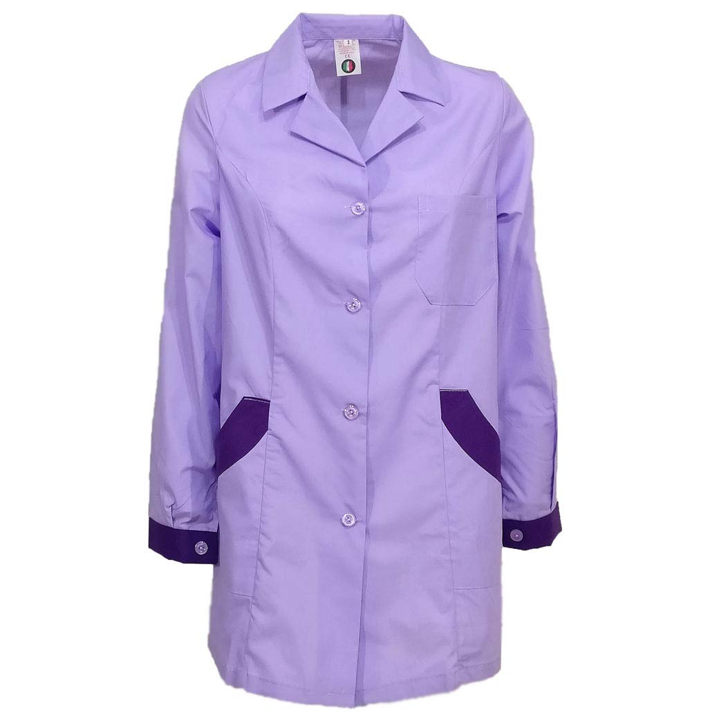Stylish Purple Beauty Salon Uniform for Hairdressers & Massage Therapists - Comfortable & Professional Workwear for Salons & Spas