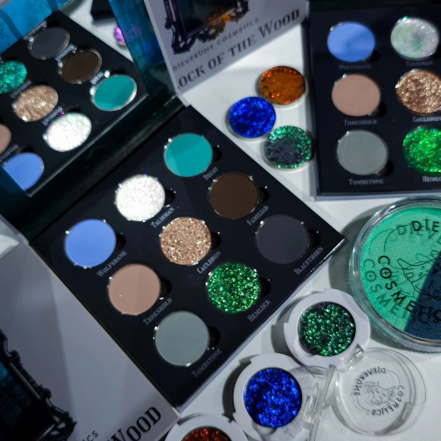 Warlock of the Wood Eyeshadow Palette - 12 Matte & Shimmer Shades for Witchy & Gothic Makeup Looks | Perfect for Halloween, Cosplay & Dark Fantasy Makeup