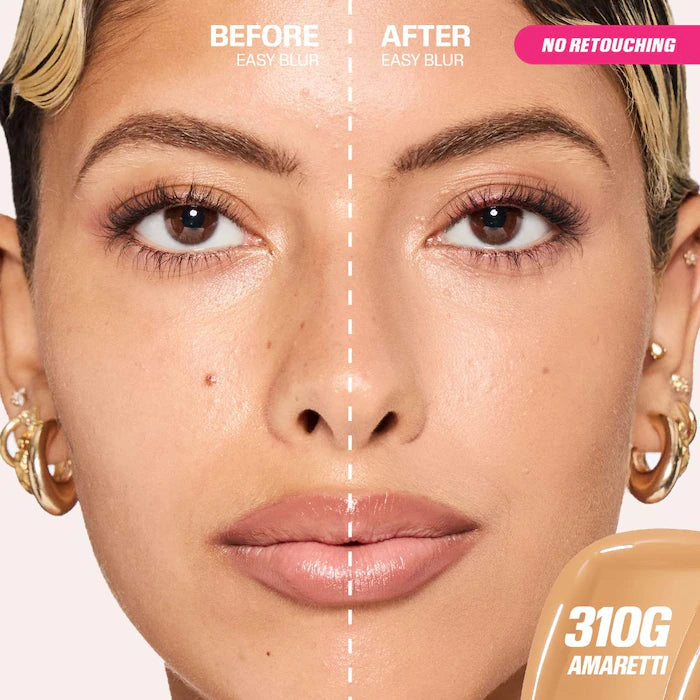 HUDA BEAUTY Easy Blur™ Natural Airbrush Foundation with Niacinamide - Lightweight, Buildable Coverage for Flawless Skin | Perfect for Everyday Wear & Special Occasions