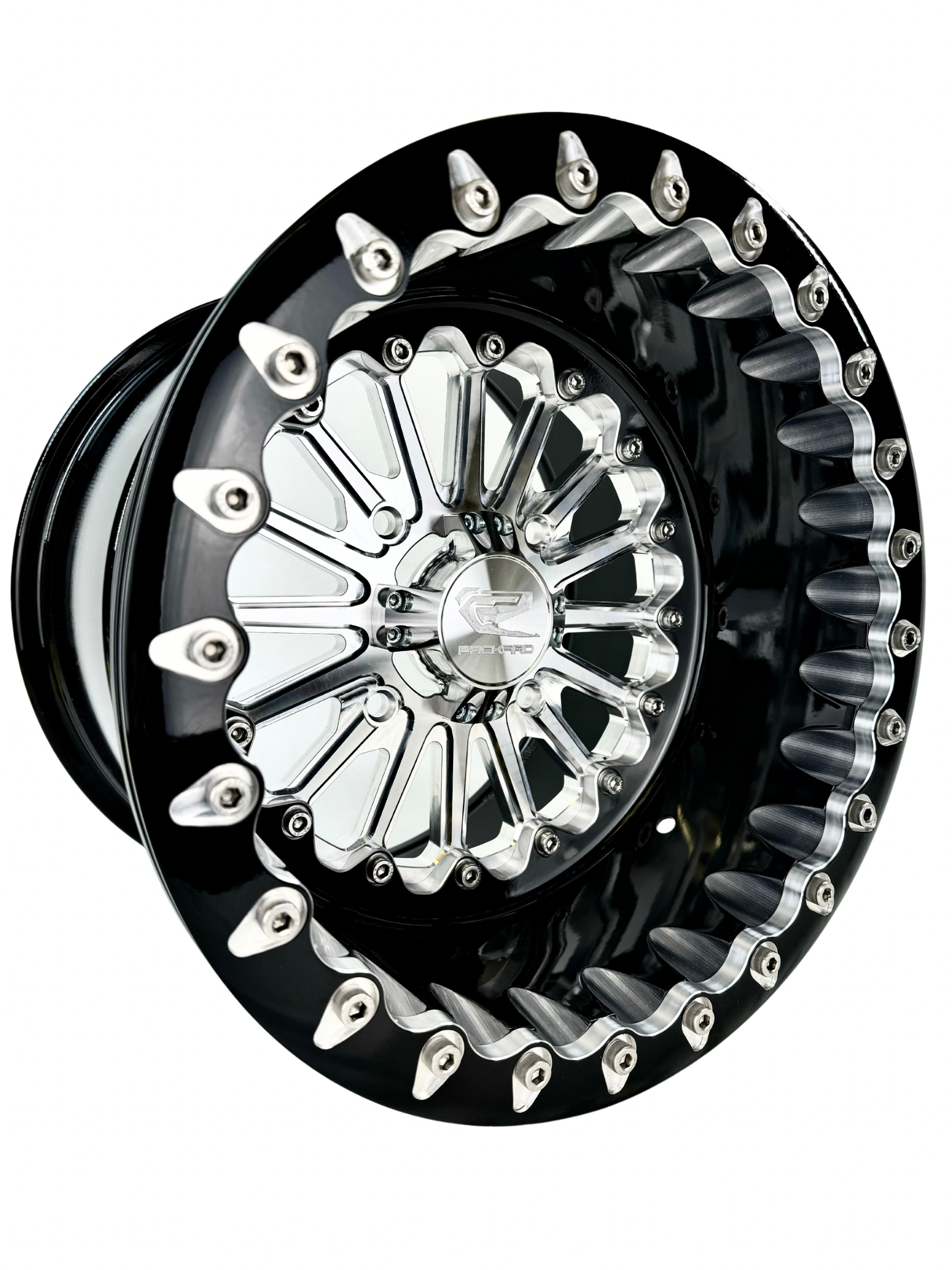 Element FF Forged Beadlock Wheels in Silver - High-Performance Off-Road Rims for Trucks & Jeeps | Ideal for Rock Crawling, Mudding & Trail Adventures