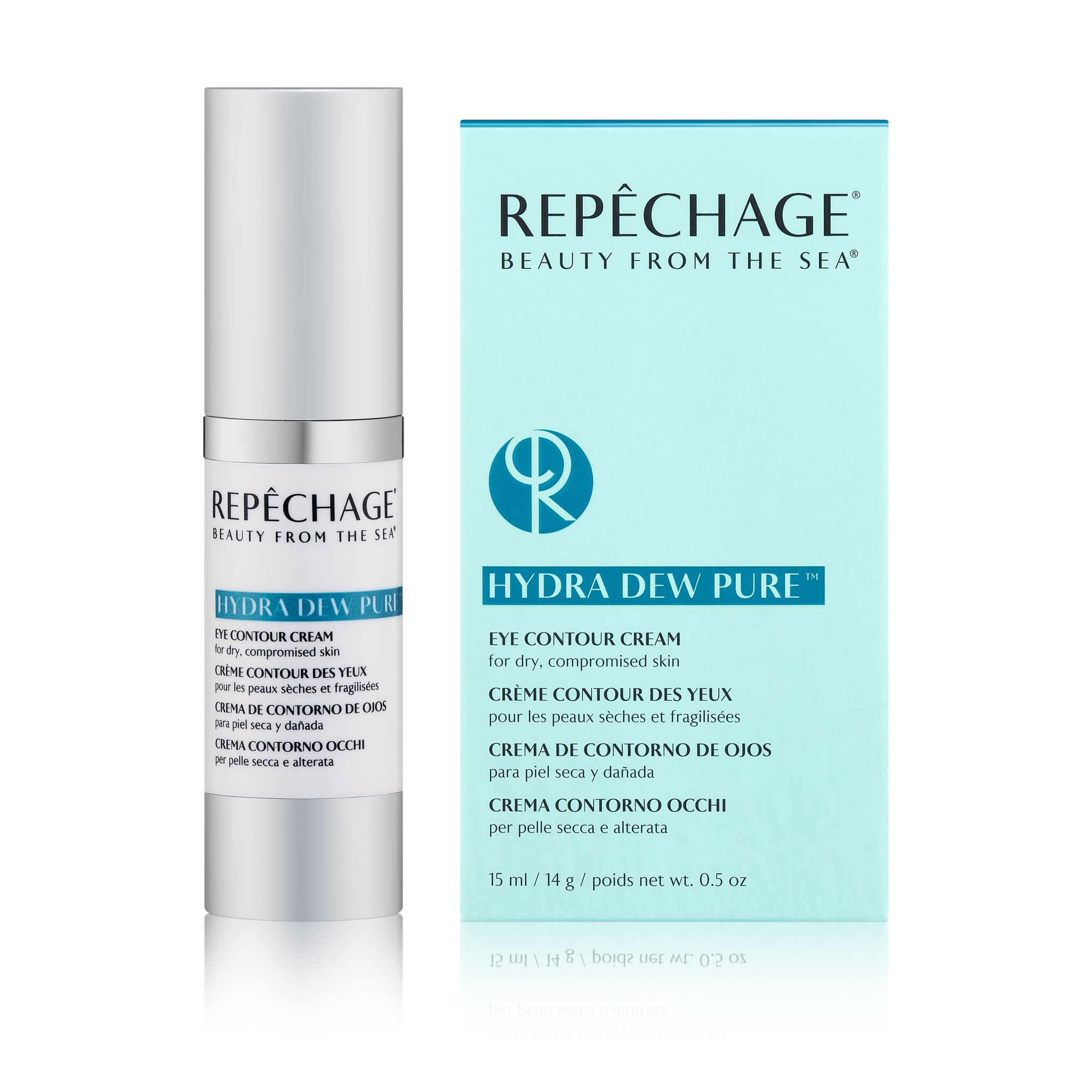 Hydra Dew Pure™ Eye Contour Cream - Anti-Aging & Hydrating Under Eye Treatment for Dark Circles & Puffiness | Day & Night Use for Brighter, Youthful Eyes