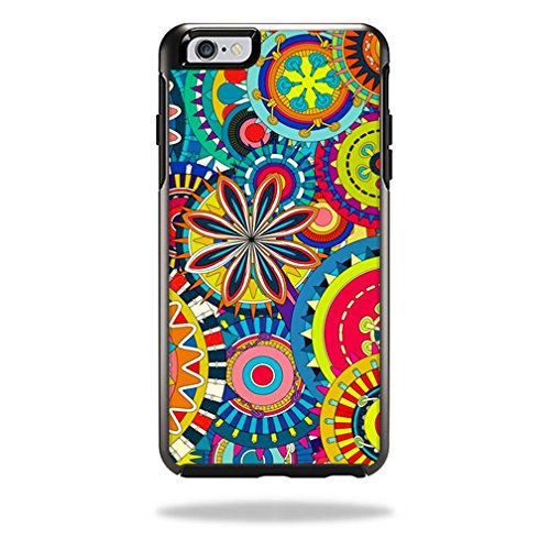 MightySkins Protective Vinyl Skin Decal for OtterBox Symmetry Case - iPhone 6/6S Plus Wrap Cover Sticker | Floral Wheel Design | Durable Scratch-Resistant Protection | Perfect for Personalization and Style Enhancement