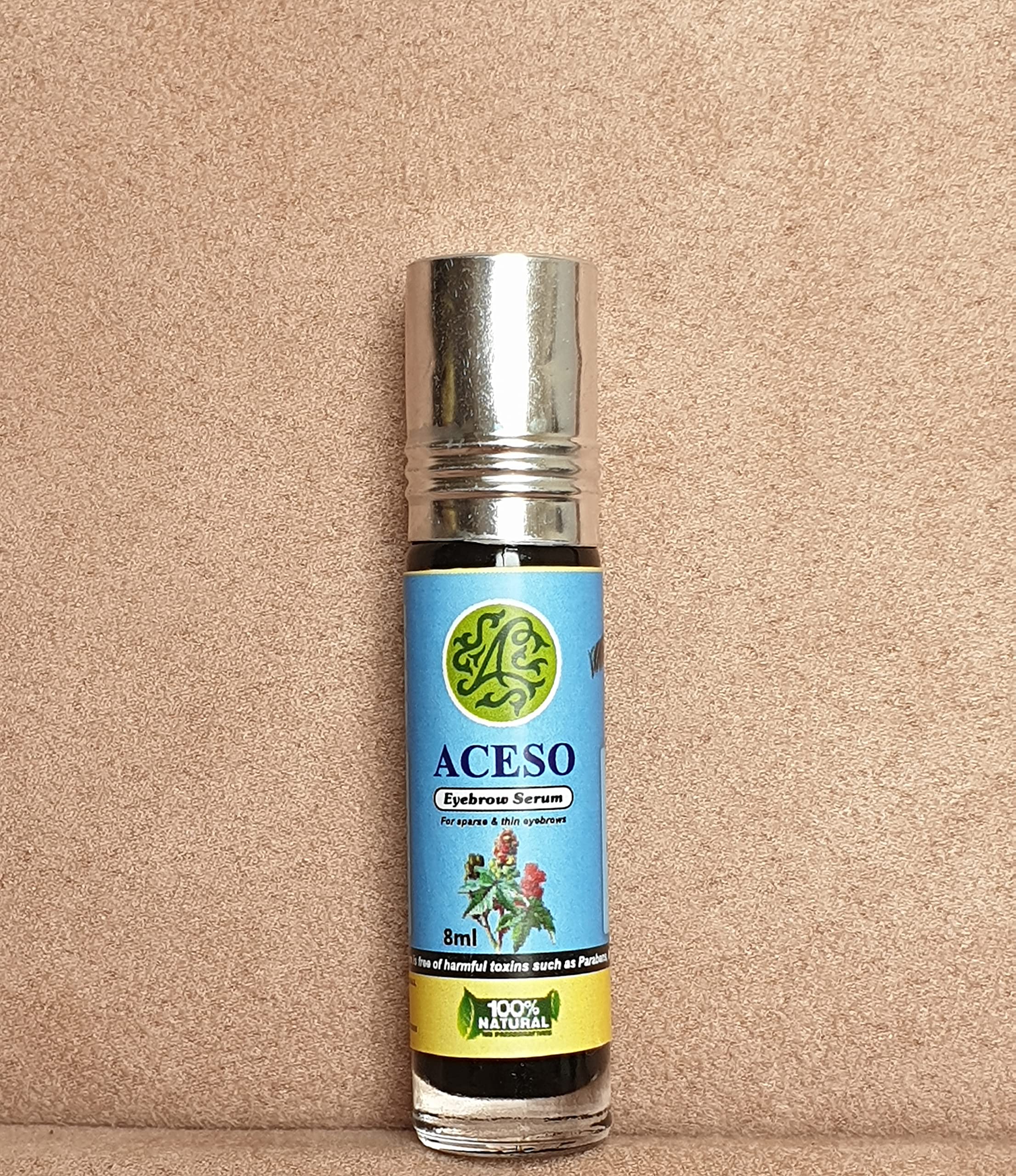 Aceso Eyebrow & Eyelash Growth Serum - Natural Vegan Formula for Thicker, Fuller Brows & Lashes | Promotes Regrowth & Strengthens Hair | Perfect for Daily Beauty Routine & Special Occasions