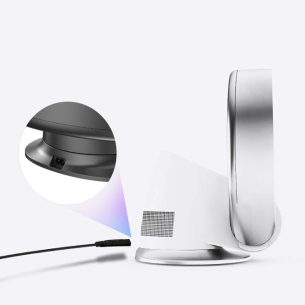 Bladeless Wall Fan - Ultra Quiet Desktop Fan with Remote Control, Timer & Energy Saving Mode | Perfect for Office, Bedroom & Home Air Circulation
