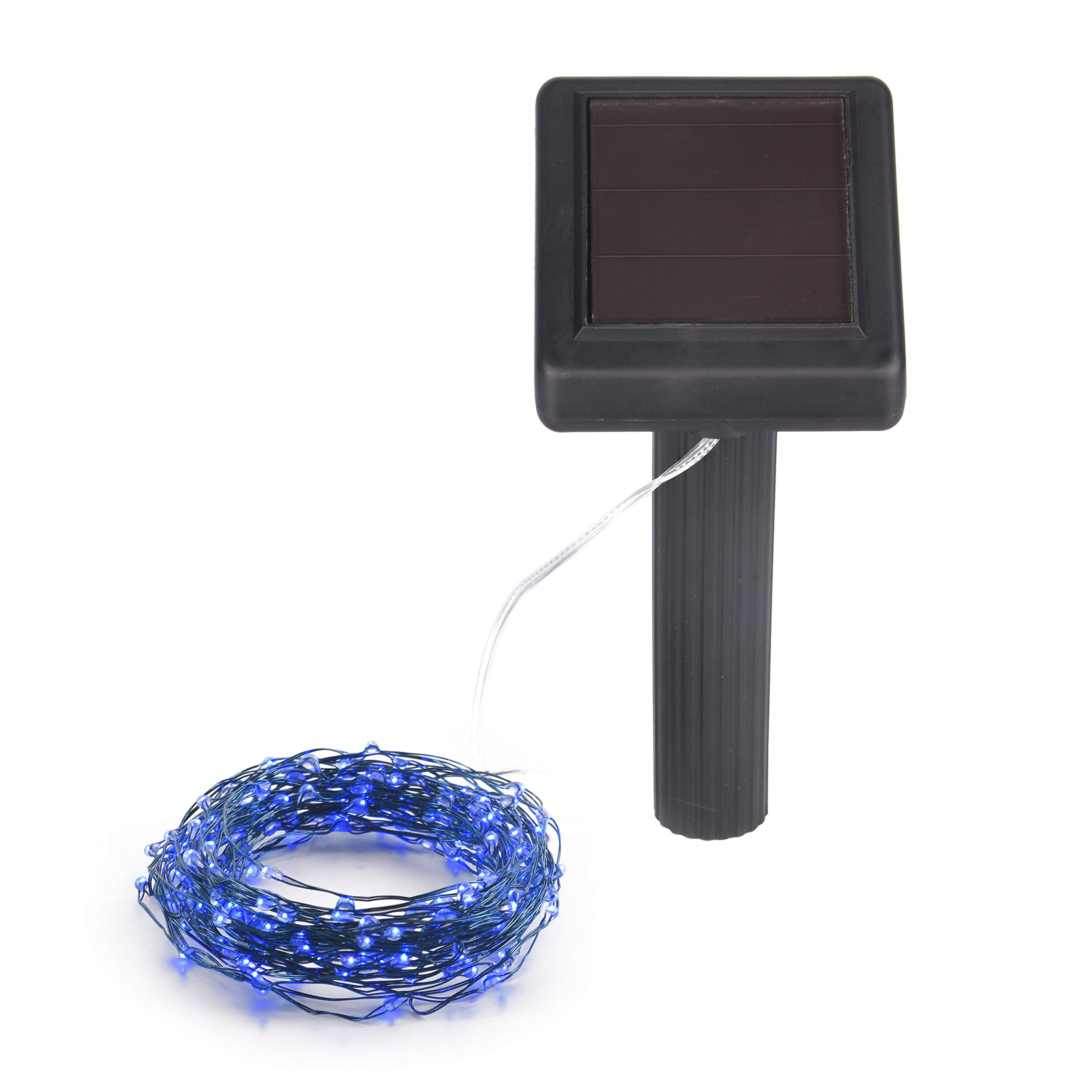 Solar Powered String Lights - 100 LED Waterproof Copper Wire Fairy Lights for Outdoor & Indoor Decor - Perfect for Garden, Patio, Home, Party, Wedding (20ft, Blue Starry Lights) | Energy-Efficient Solar Decoration for Romantic Ambiance & Holiday Lighting
